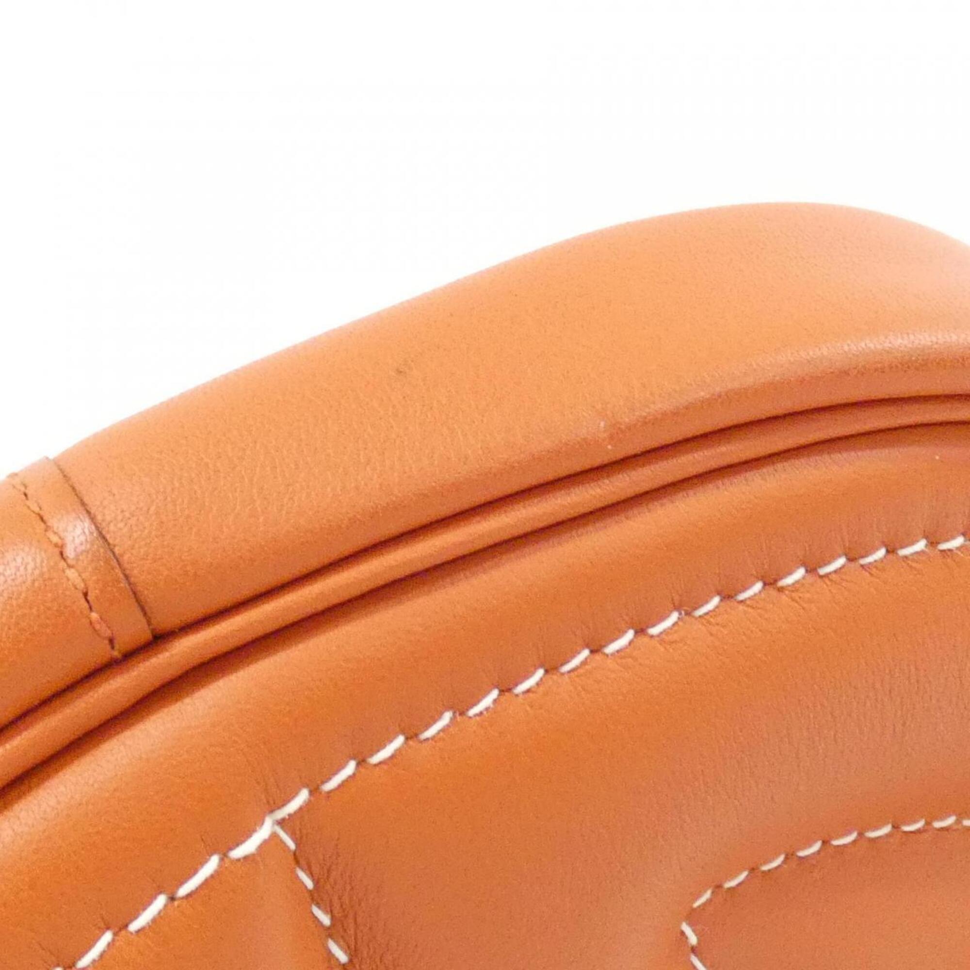 Hermes Orange Swift Leather Shoulder Bag (Pre-Owned)
