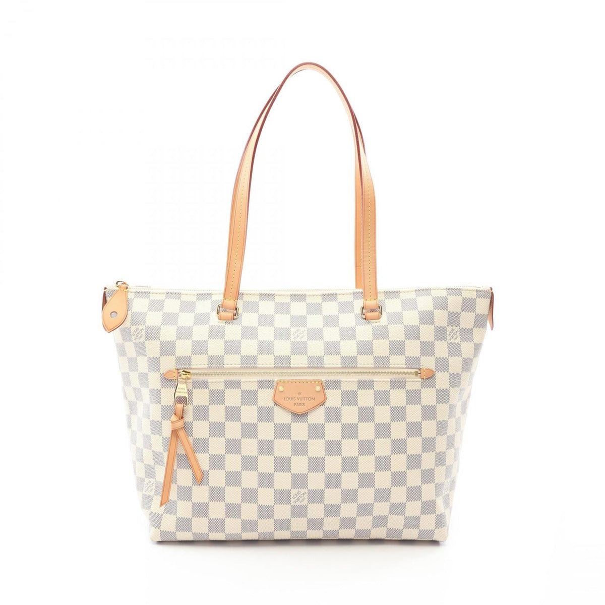 Louis Vuitton Damier Azur White Damier Azur Leather Handbag Tote Bag (Pre-Owned)