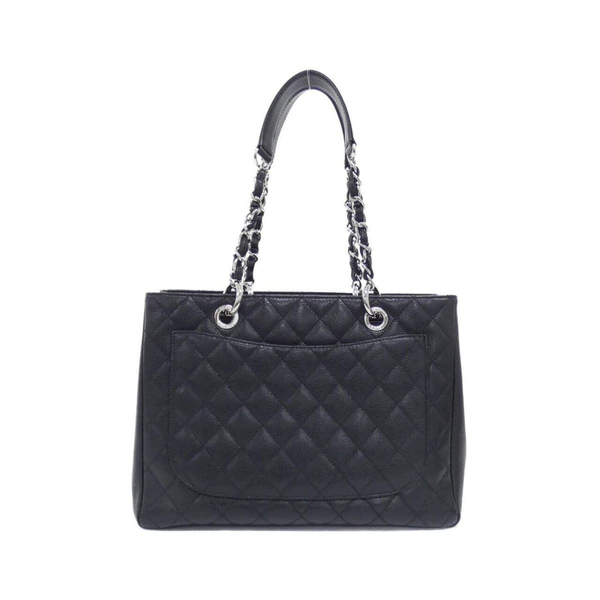 Chanel Black Grained Calfskin Shoulder Bag (Pre-Owned)