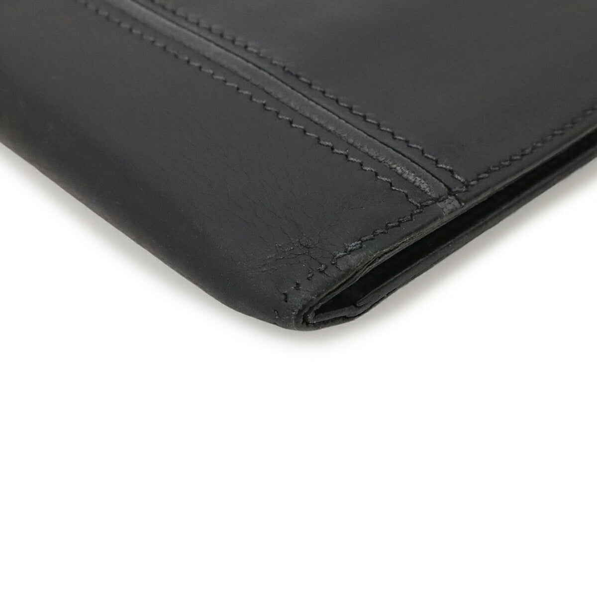 Hermes Black Leather Wallet (Bi-Fold) (Pre-Owned)