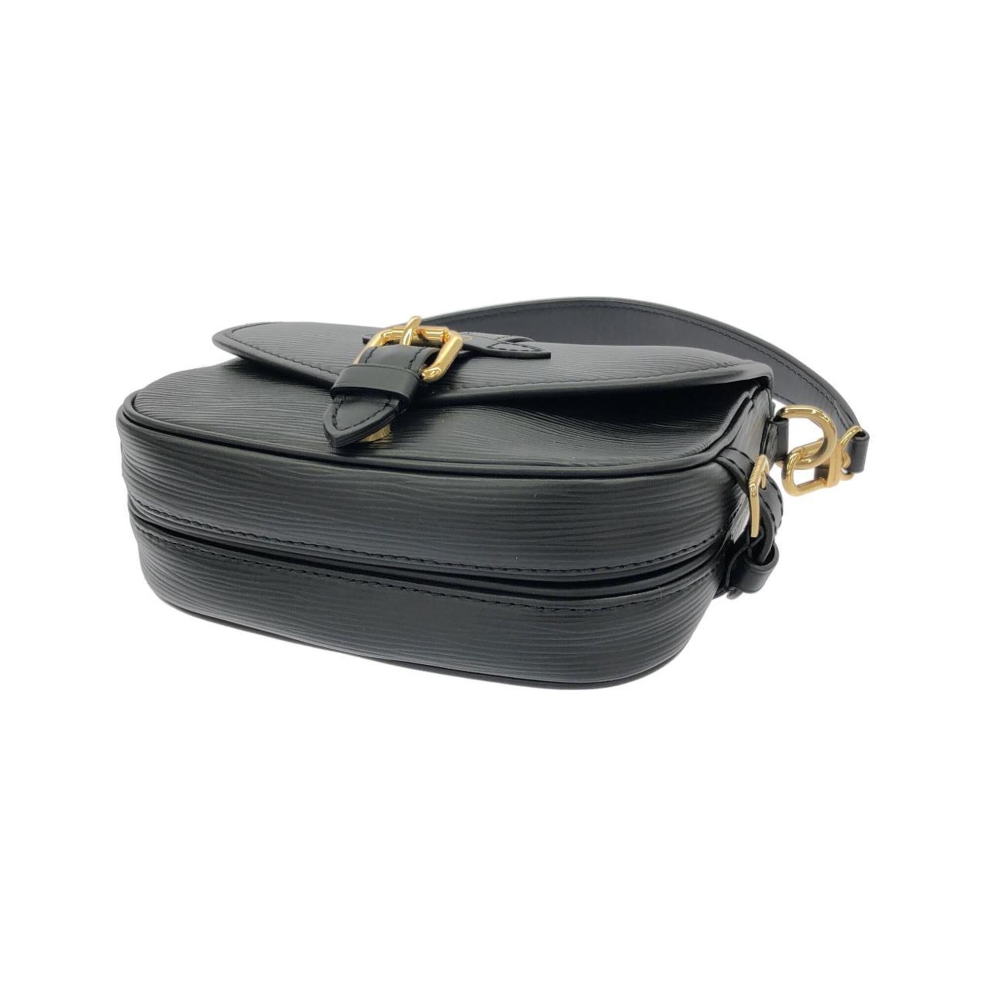 Louis Vuitton Black Leather Shoulder Bag (Pre-Owned)