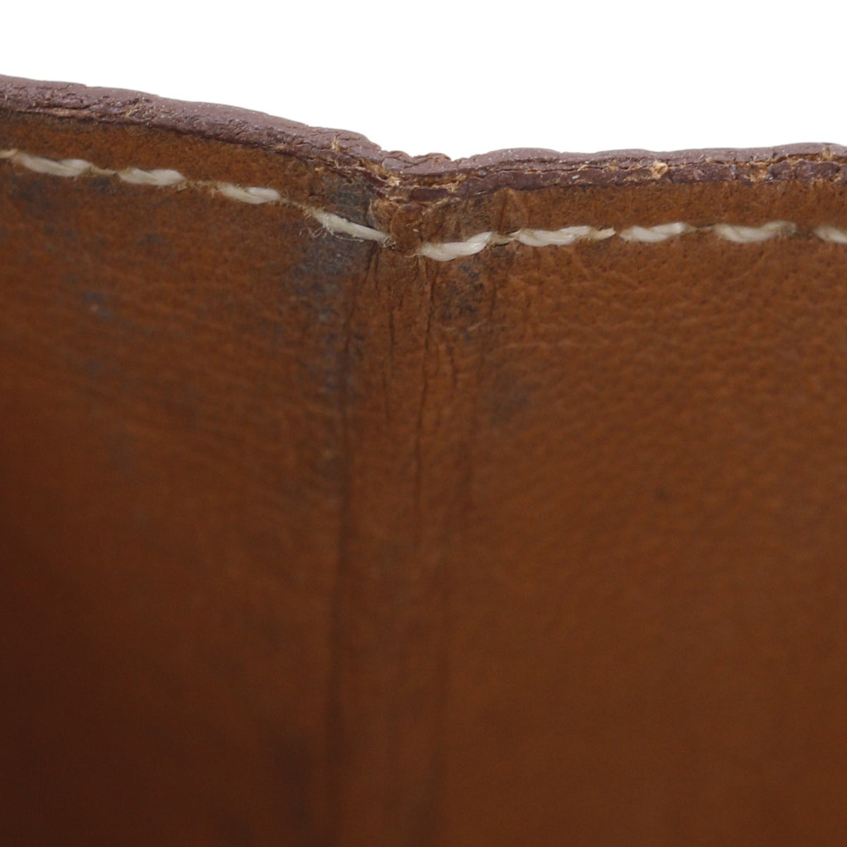 Hermes Brown Taurillon Clemence Leather Long Wallet (Bi-Fold) (Pre-Owned)