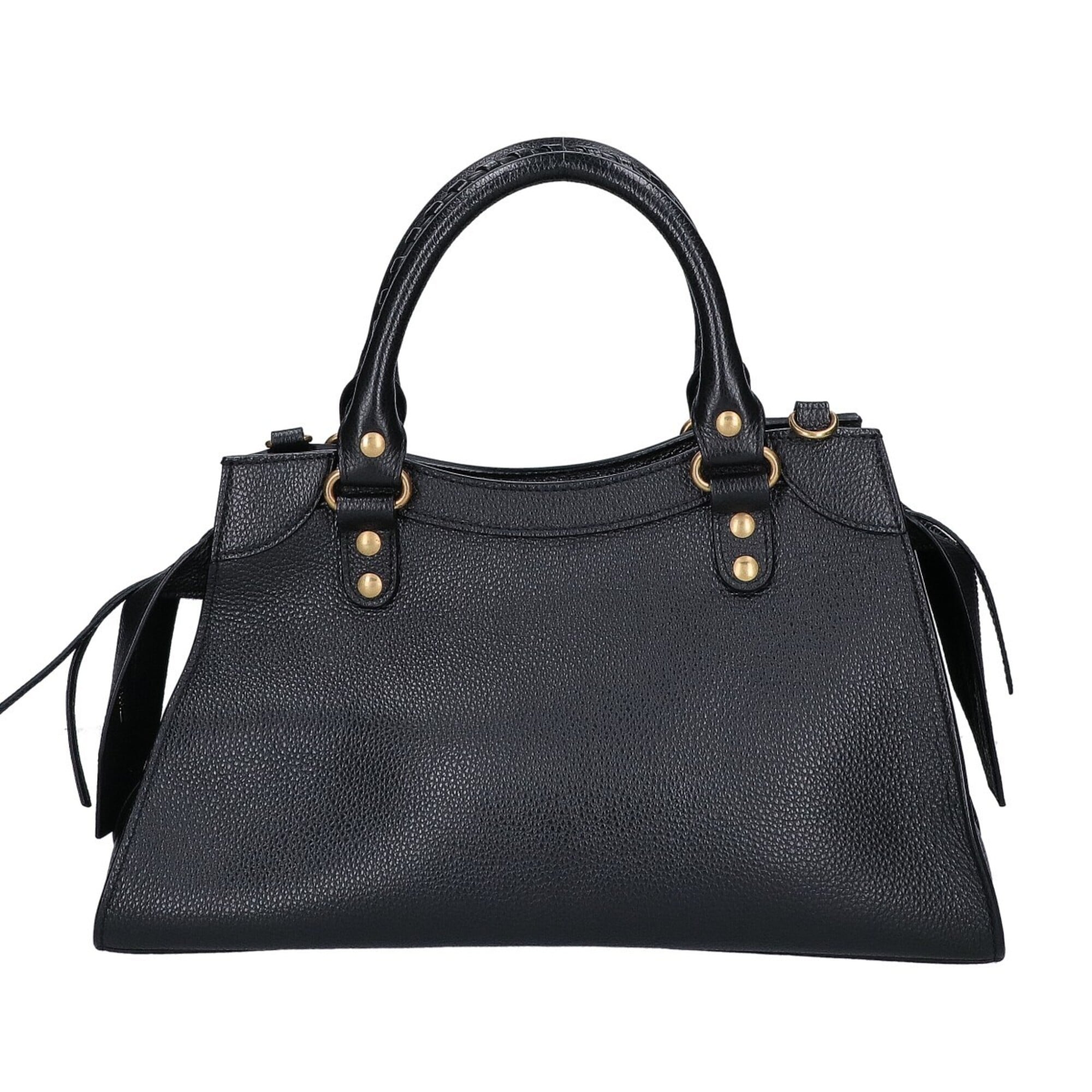 Balenciaga Black Leather Handbag (Pre-Owned)