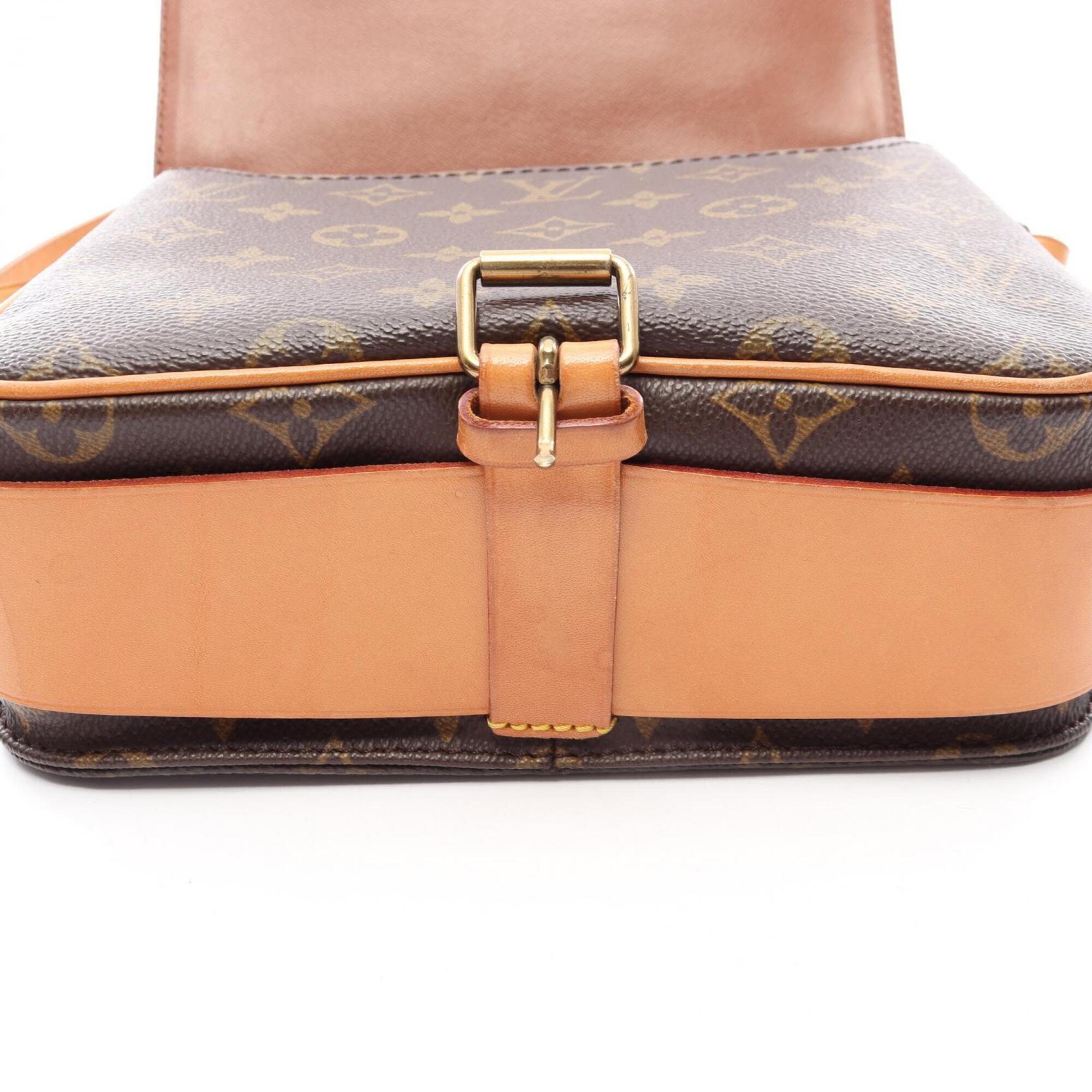 Louis Vuitton Brown Coated Canvas Pvc Monogram Leather Handbag Shoulder Bag (Pre-Owned)