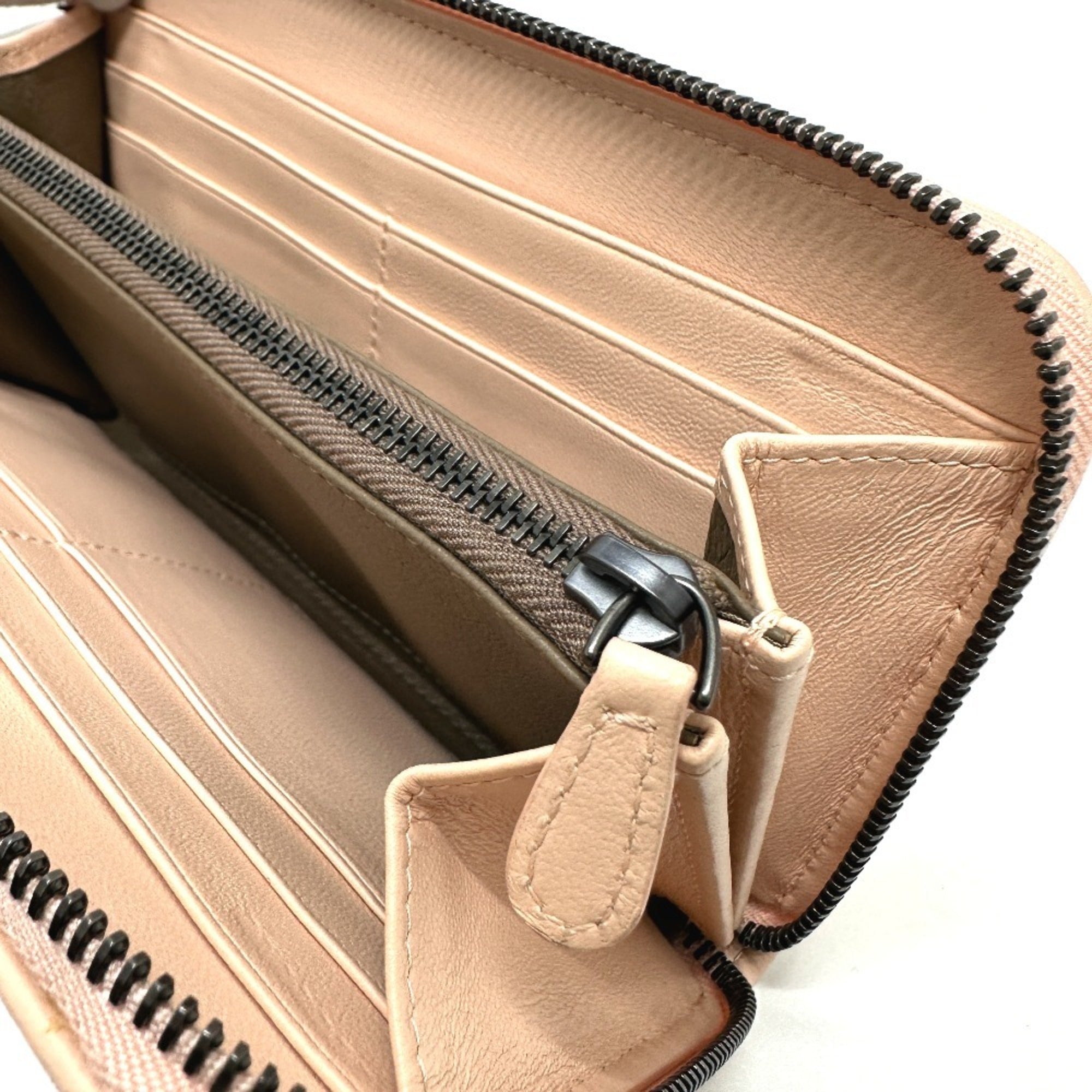 Bottega Veneta Pink Intrecciato Long Wallet (Bi-Fold) (Pre-Owned)