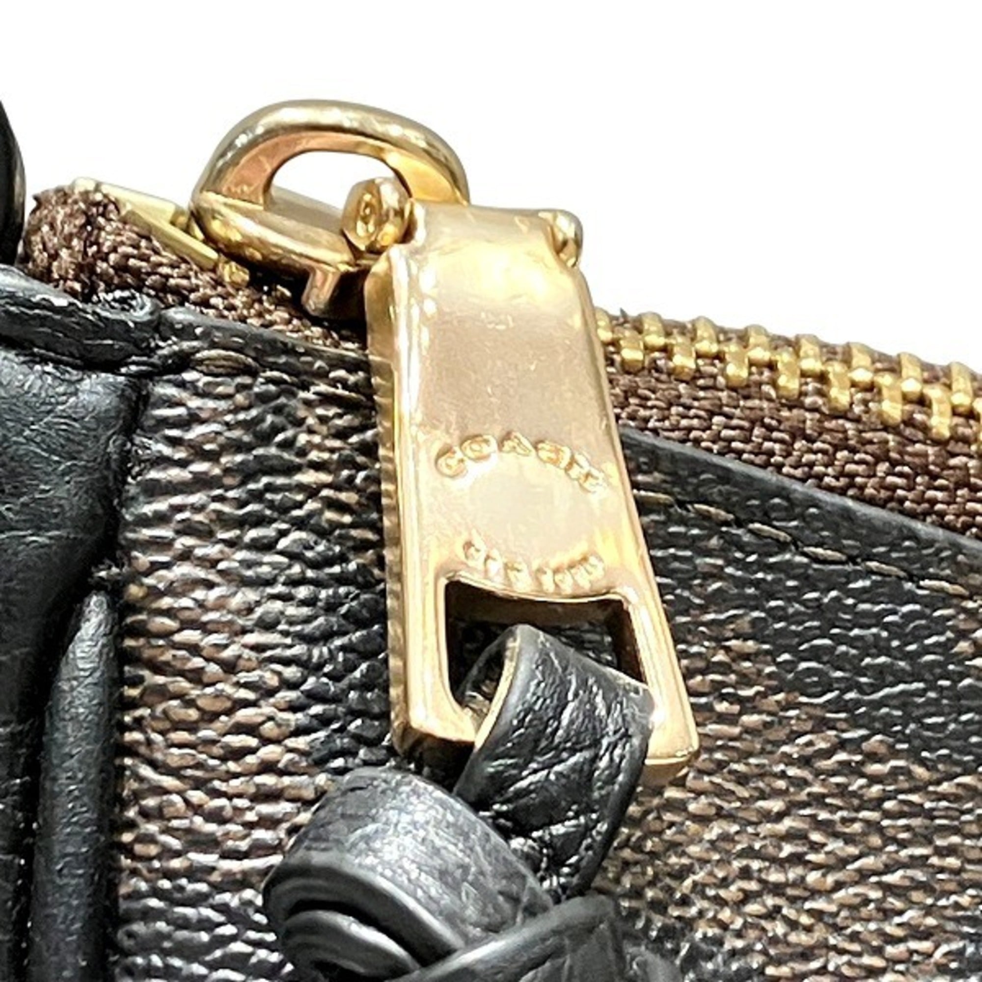 Coach Brown Pvc Leather Shoulder Bag (Pre-Owned)