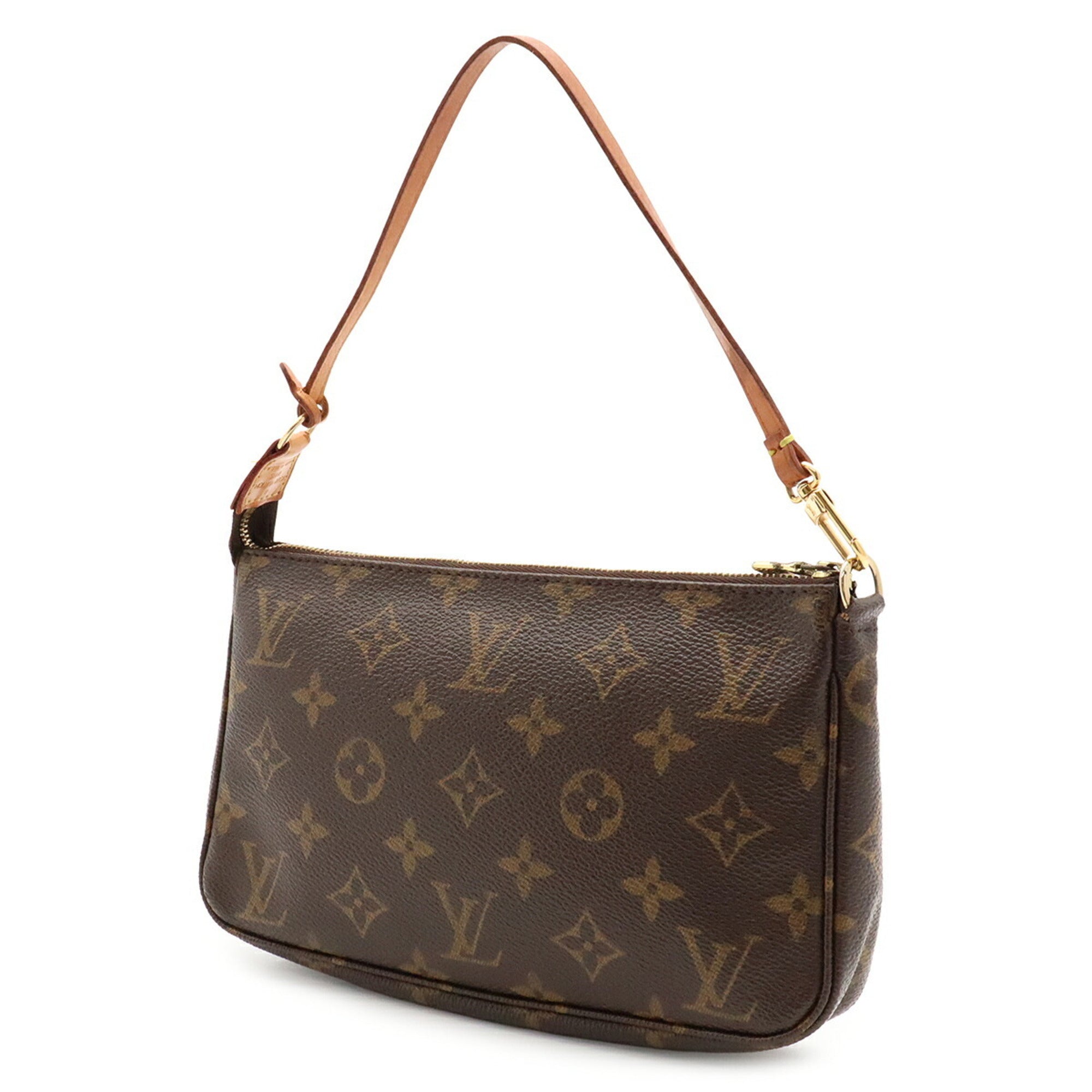 Louis Vuitton Monogram Brown Monogram Handbag Pochette (Pre-Owned)