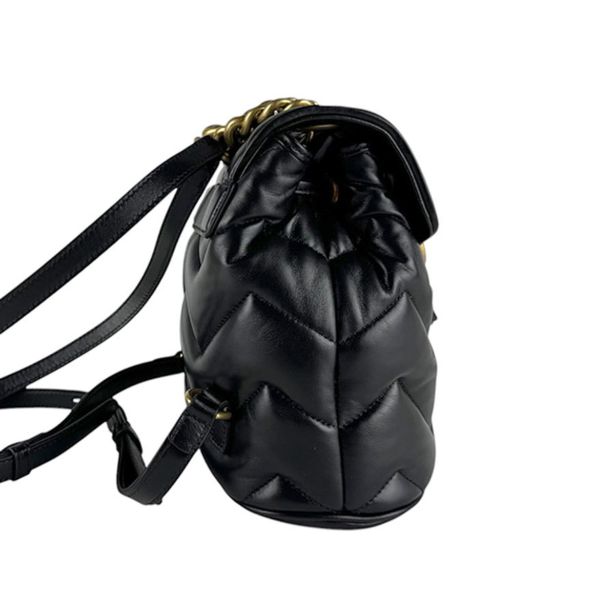 Gucci Black Leather Backpack (Pre-Owned)