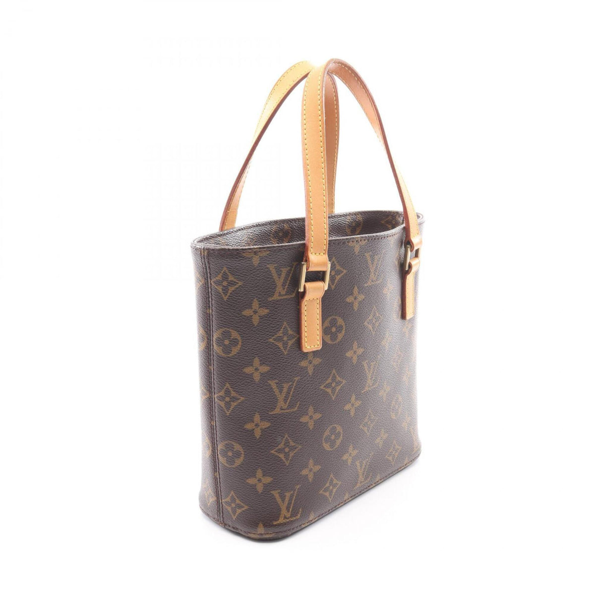 Louis Vuitton Brown Coated Canvas Leather Handbag (Pre-Owned)