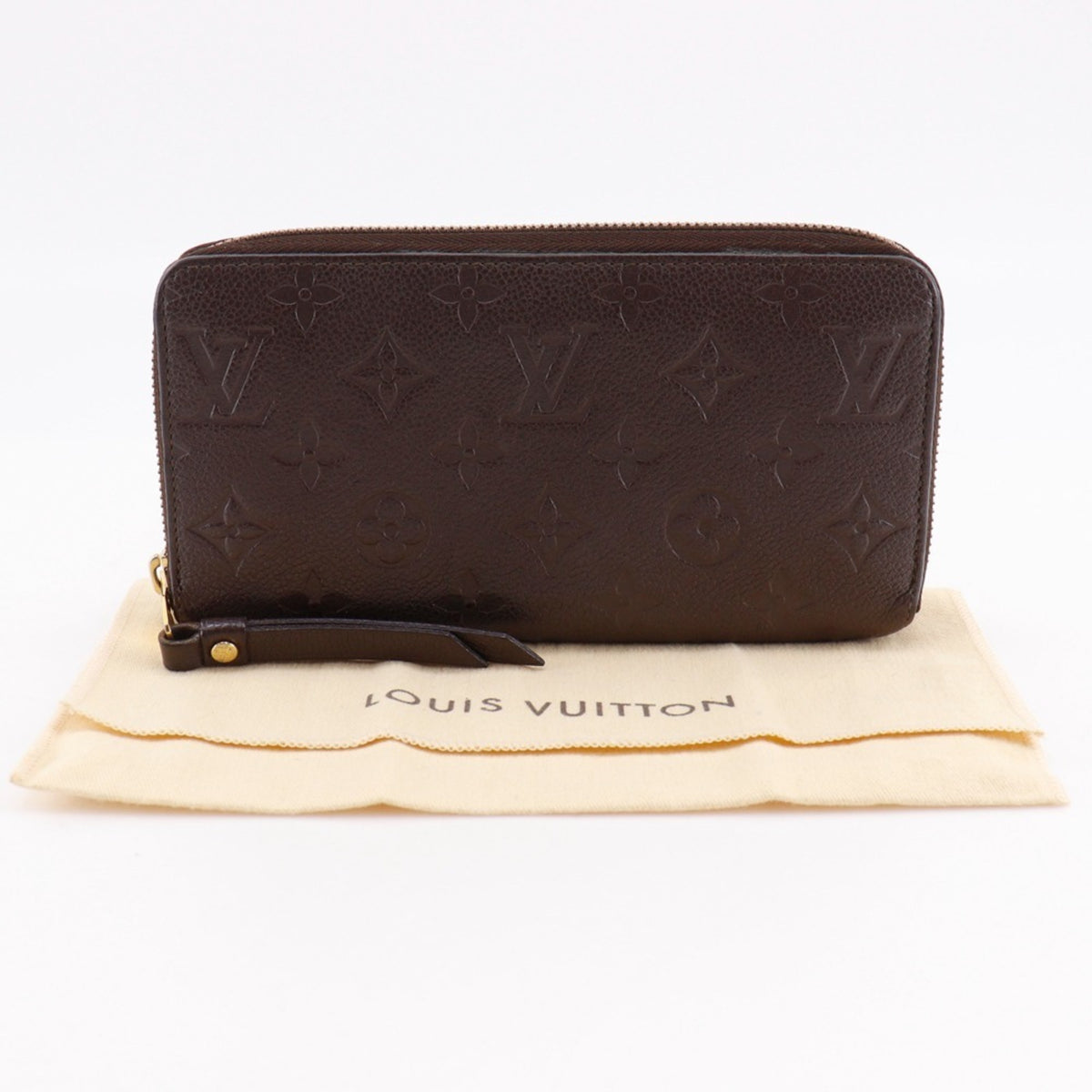 Louis Vuitton Monogram Empreinte Brown Ombre Monogram Empreinte Long Wallet (Bi-Fold) (Pre-Owned)