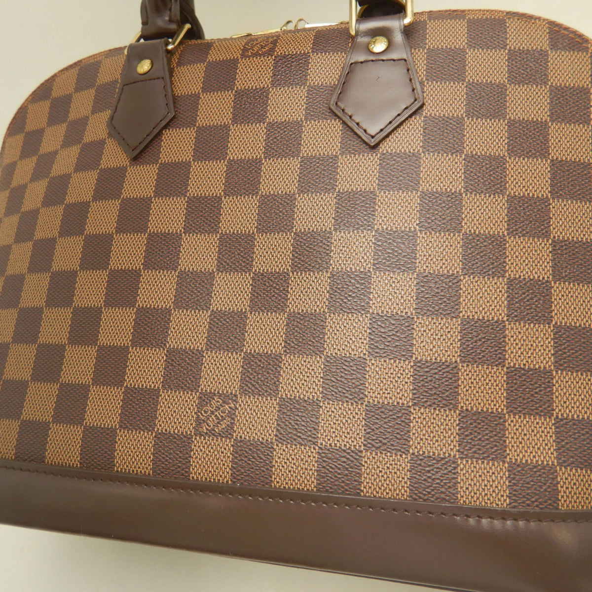 Louis Vuitton Damier Canvas Ebene Damier Canvas Handbag (Pre-Owned)