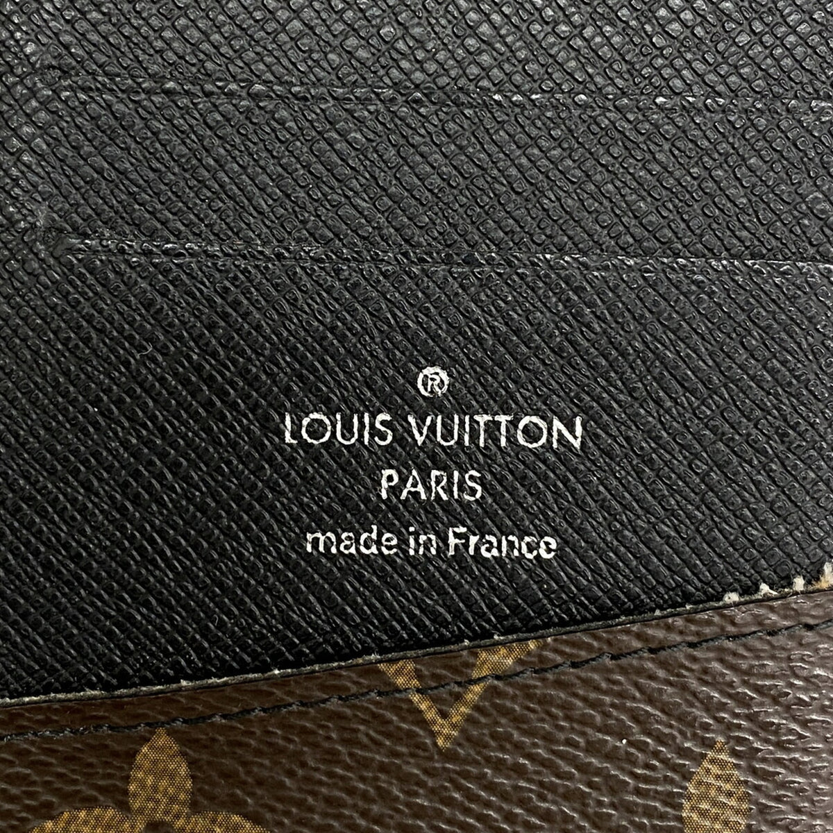 Louis Vuitton Black Brown Long Wallet (Bi-Fold) (Pre-Owned)