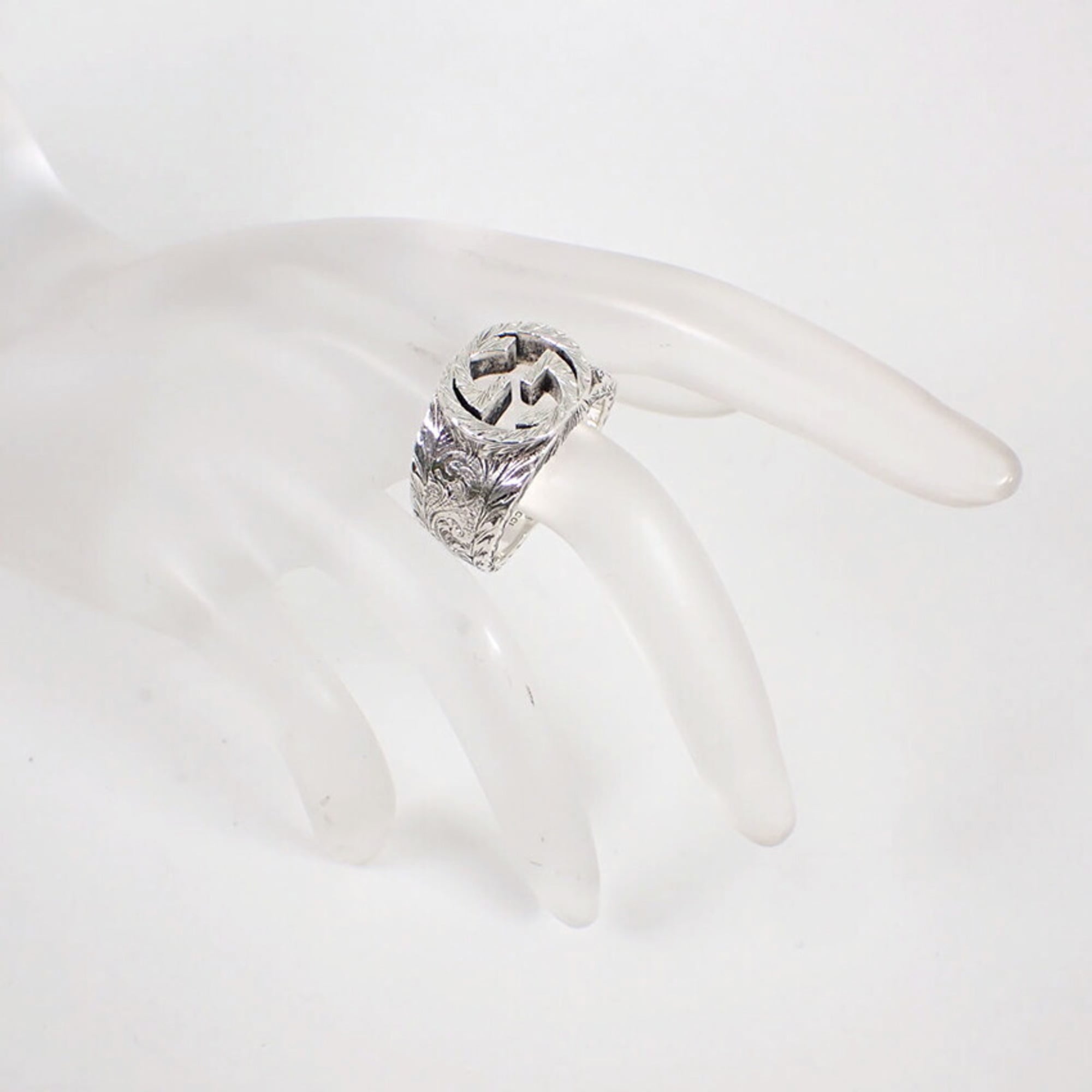 Gucci Sterling Silver 925 Band Ring (Pre-Owned)