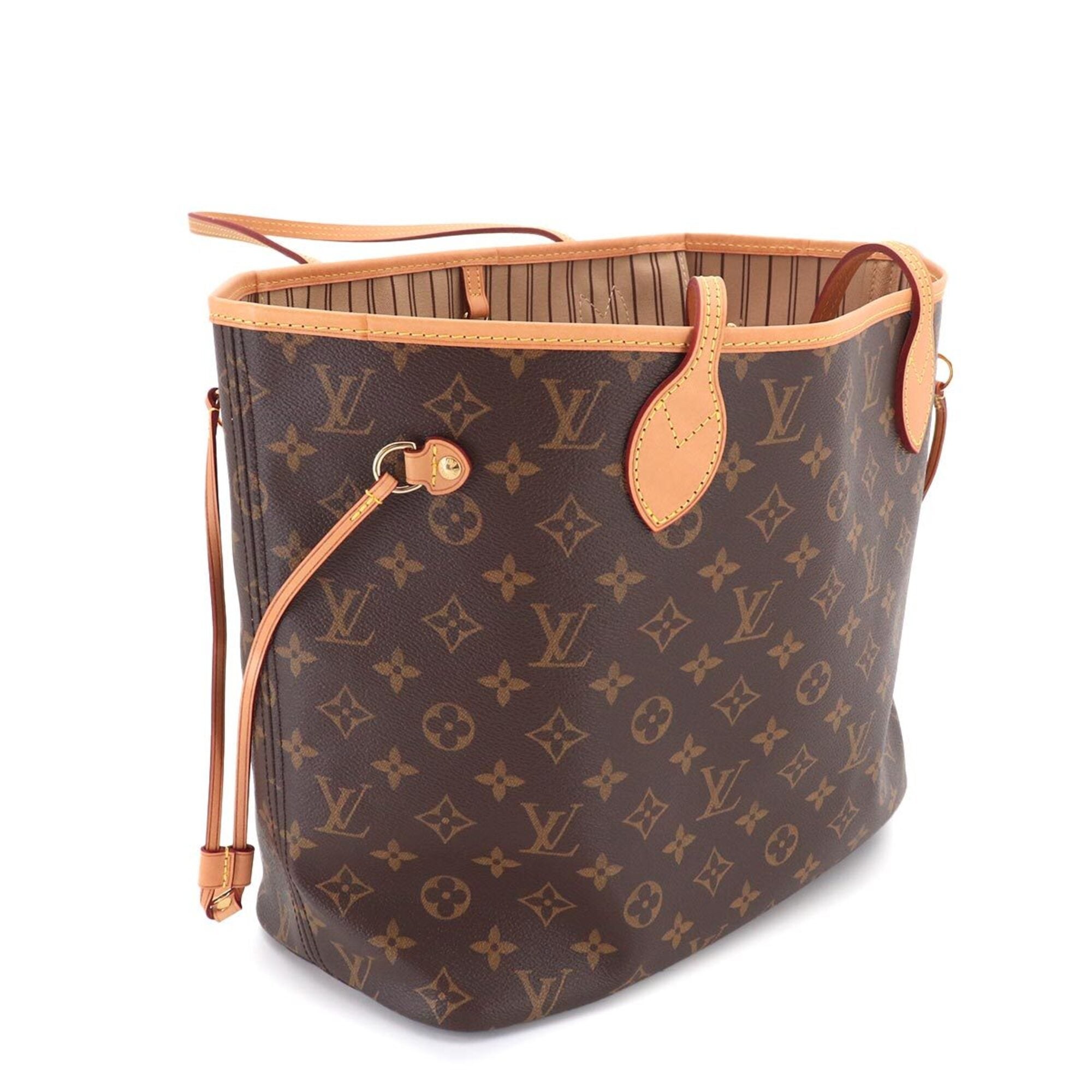 Louis Vuitton Beige Brown Monogram Monogram Canvas Handbag Tote Bag (Pre-Owned)