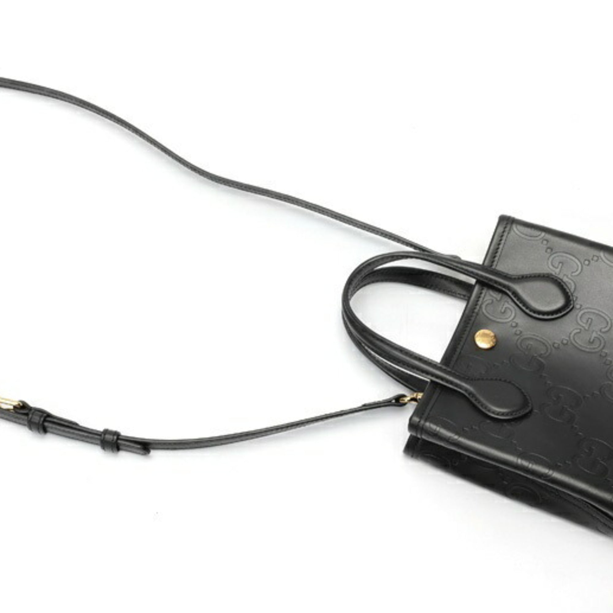 Gucci Black Leather Shoulder Bag (Pre-Owned)
