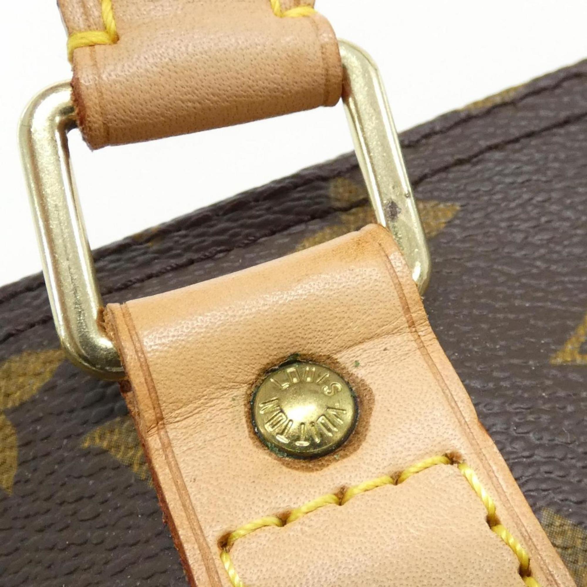 Louis Vuitton Monogram Brown Coated Canvas Boston Bag (Pre-Owned)