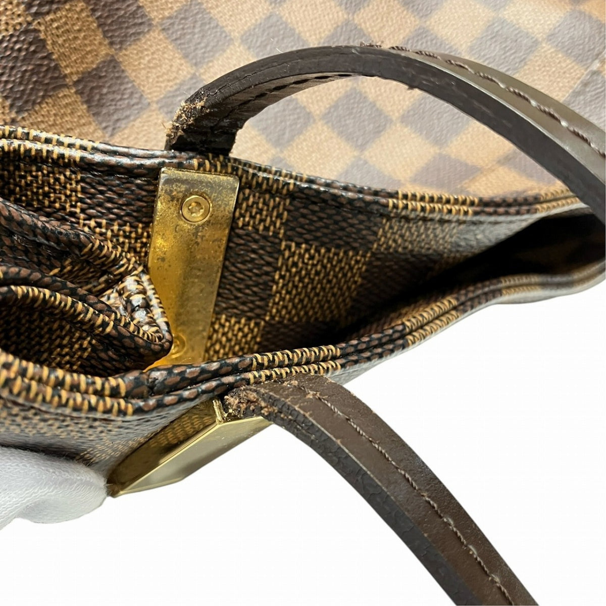 Louis Vuitton Brown Damier Canvas Tote Bag (Pre-Owned)