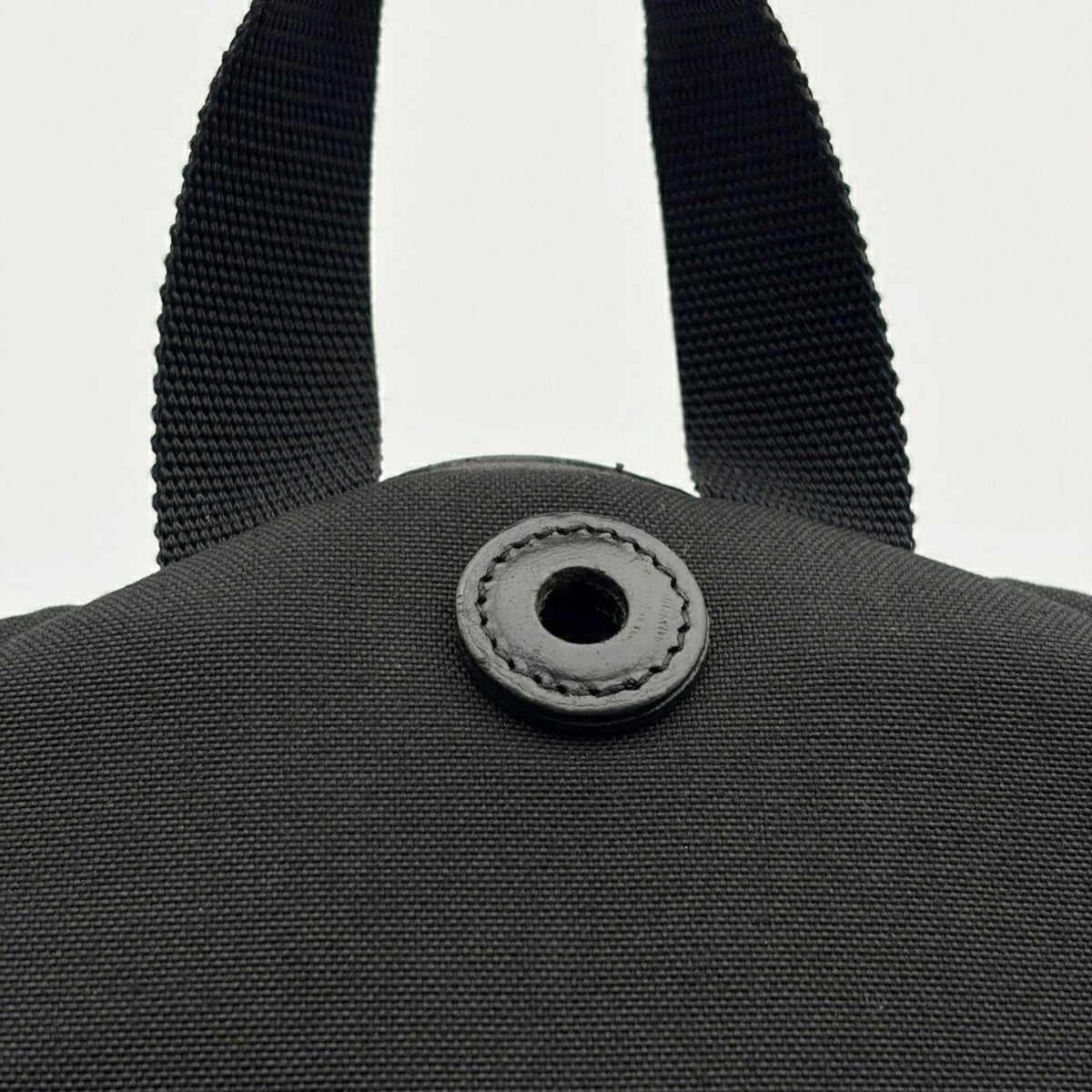 Saint Laurent Black Silver Canvas Leather Backpack (Pre-Owned)