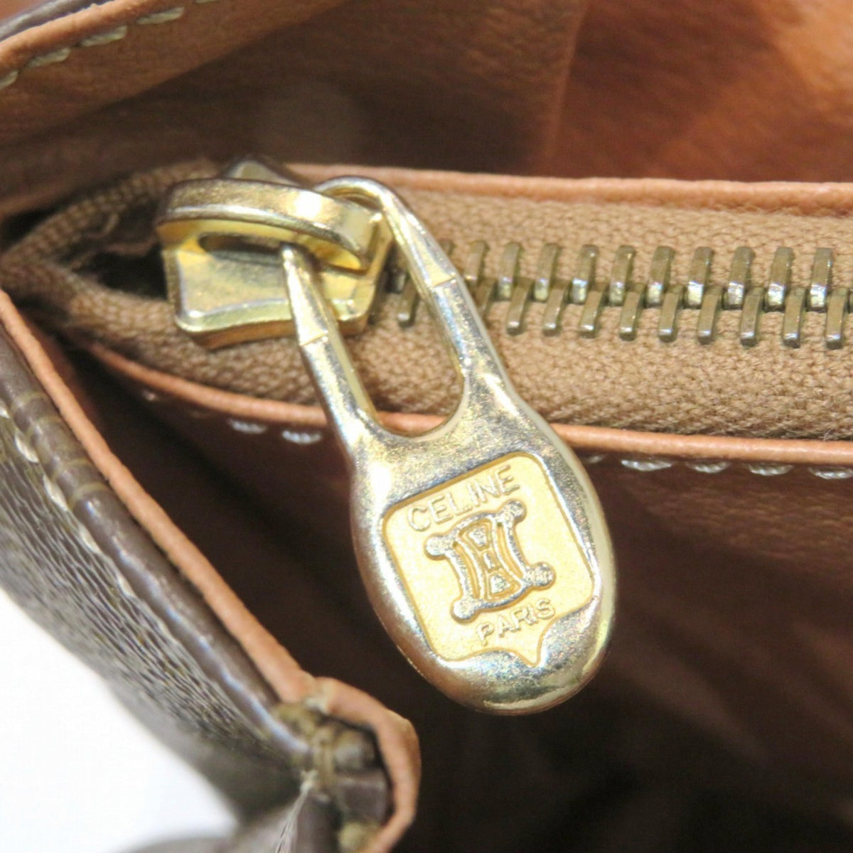 Celine Brown Pvc Leather Shoulder Bag (Pre-Owned)