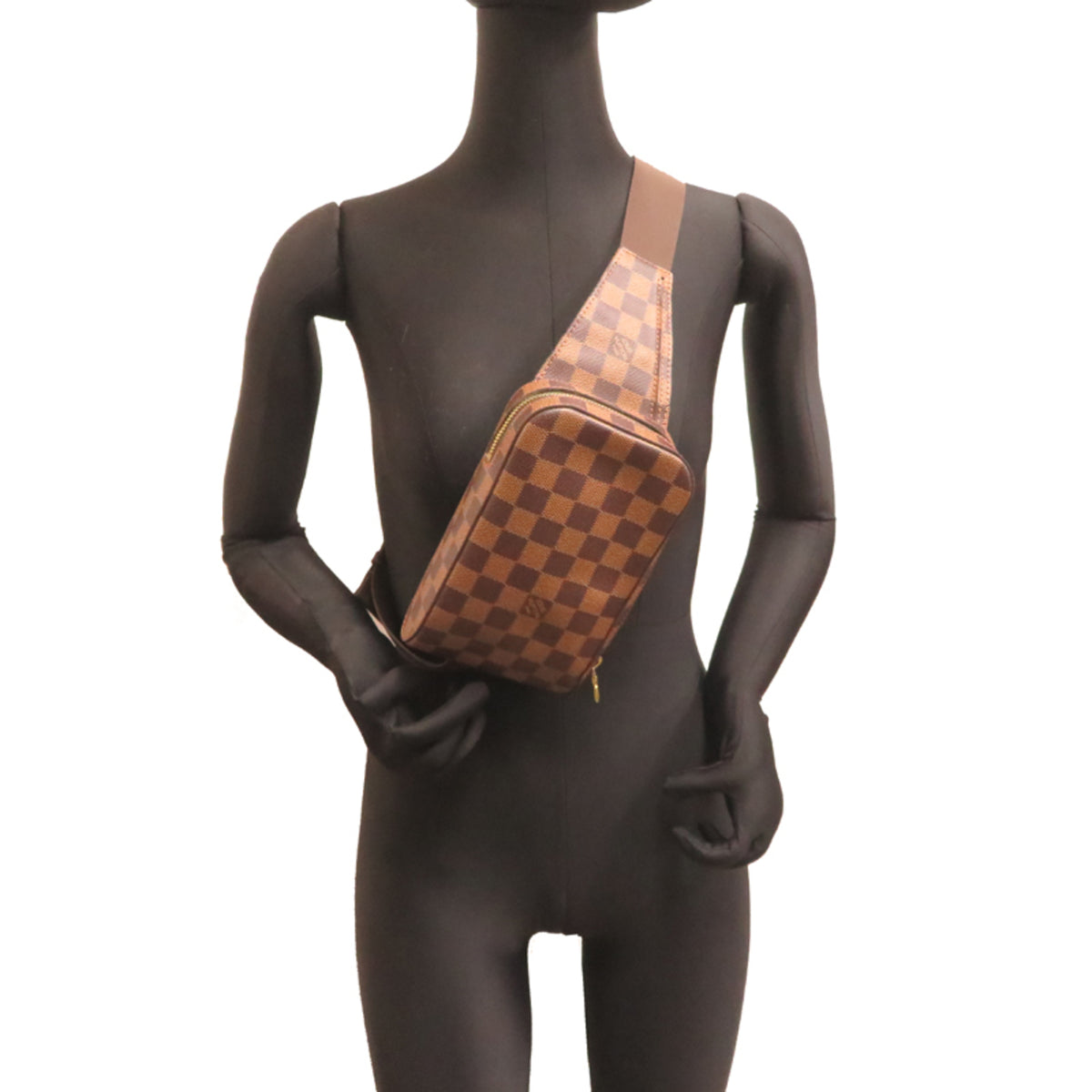 Louis Vuitton Brown Damier Canvas Sling Bag (Pre-Owned)