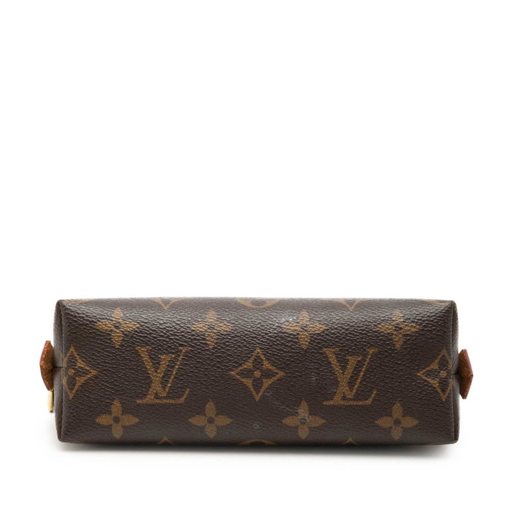 Louis Vuitton Monogram Brown Pvc Leather Handbag Pochette (Pre-Owned)