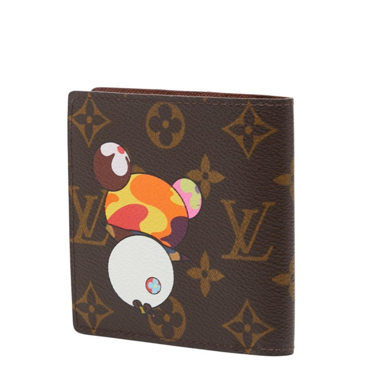Louis Vuitton Brown Multi-Color Pvc Leather Wallet (Bi-Fold) (Pre-Owned)