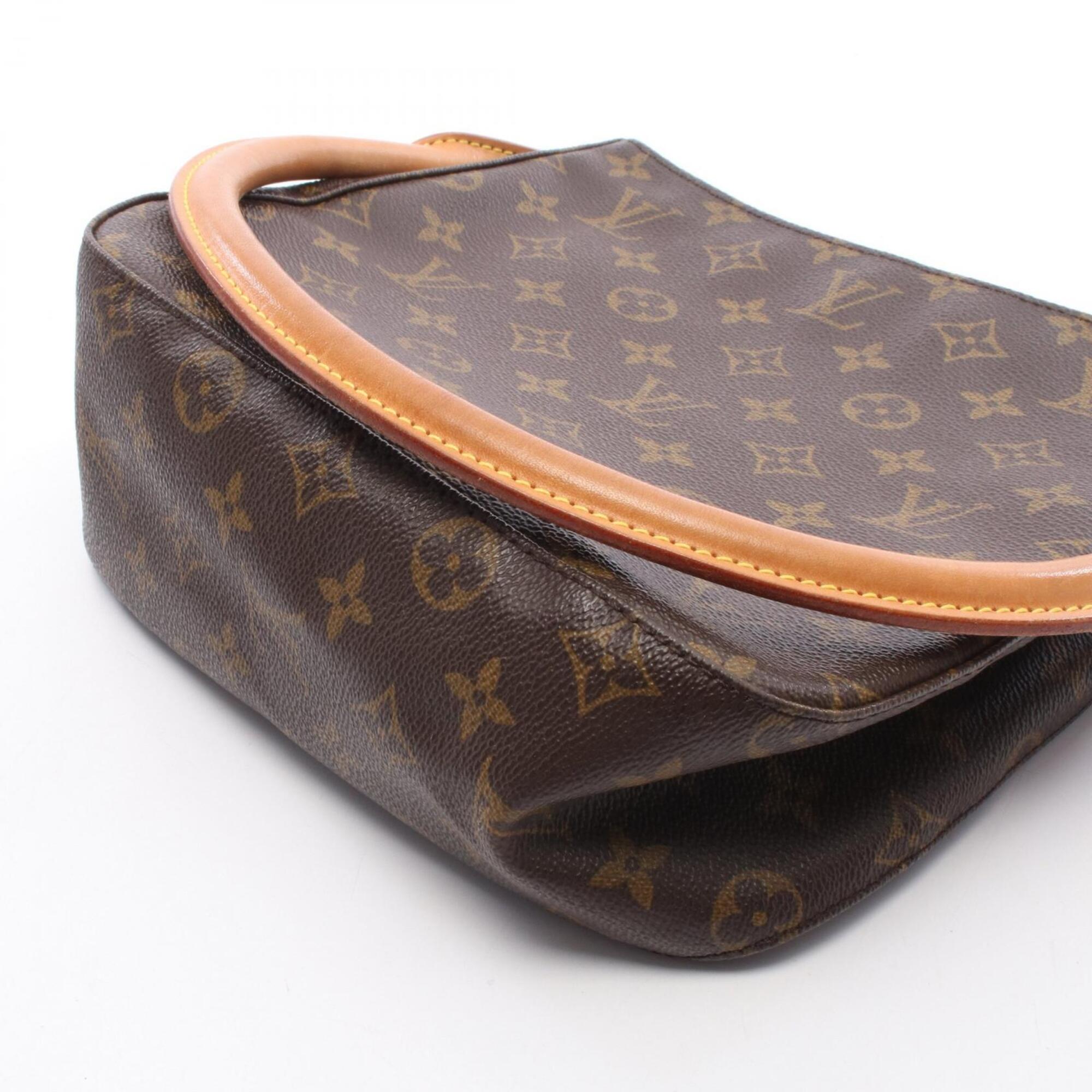 Louis Vuitton Brown Coated Canvas Pvc Monogram Leather Handbag Shoulder Bag (Pre-Owned)