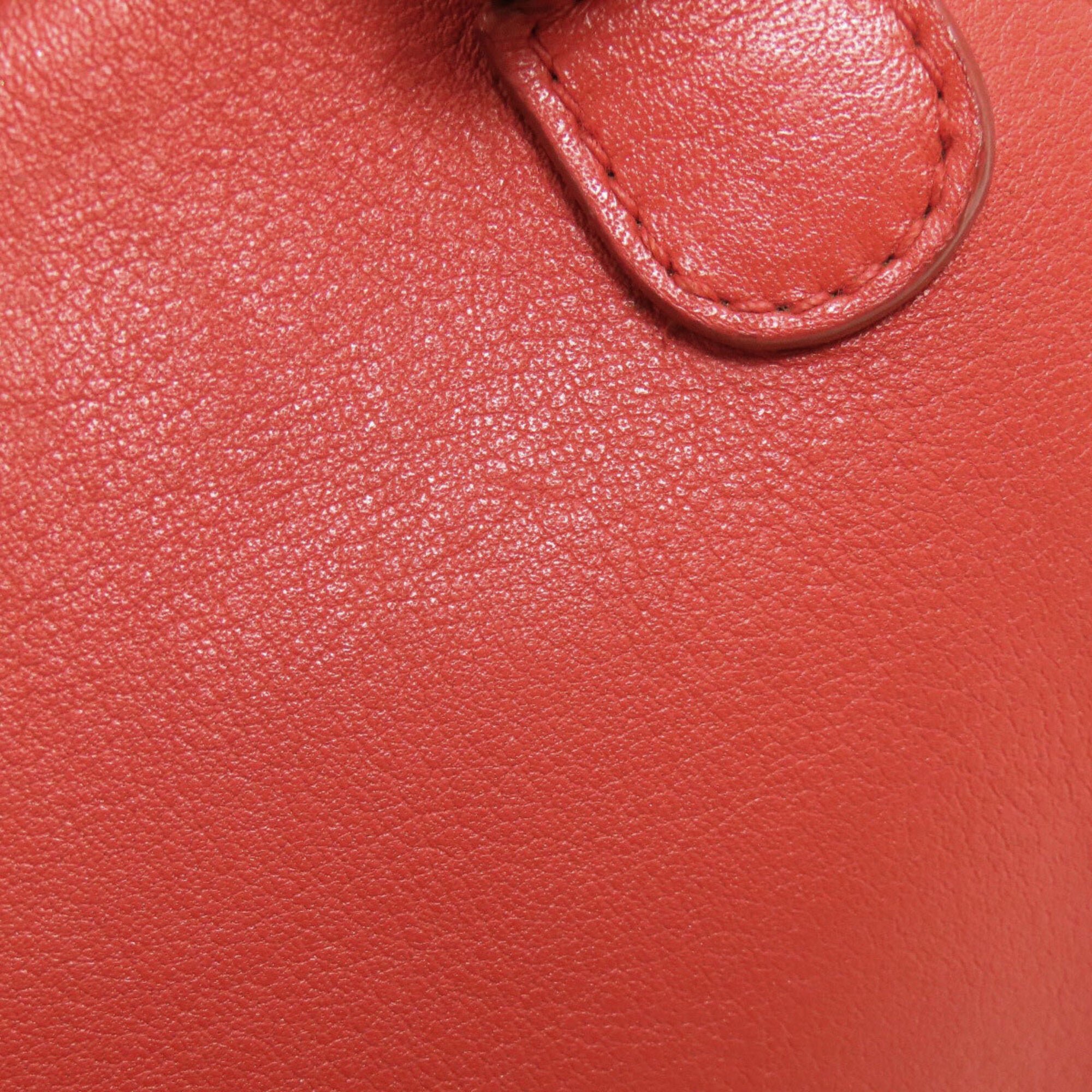 Loewe Red Color Leather Handbag (Pre-Owned)