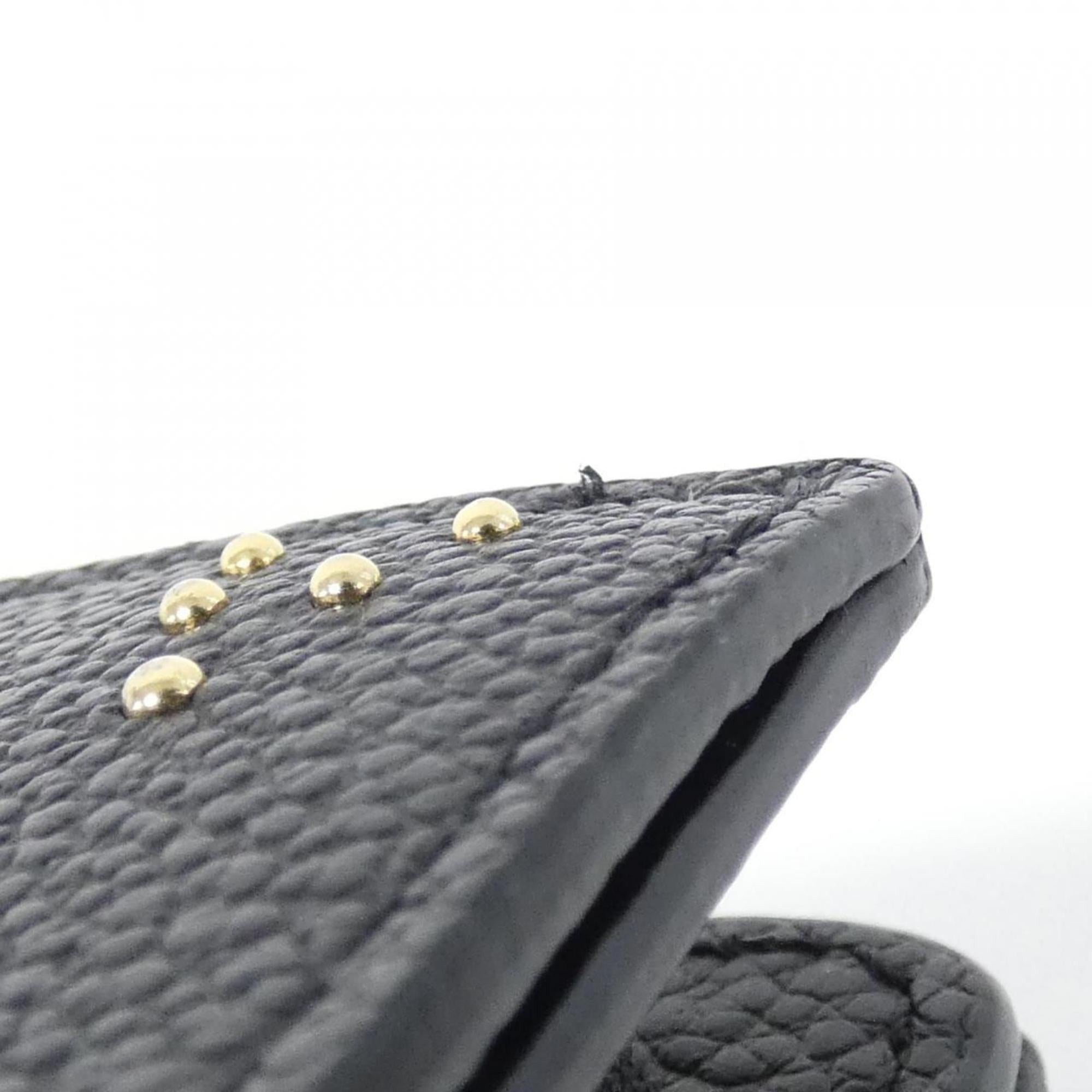 Louis Vuitton Black Leather Wallet (Bi-Fold) (Pre-Owned)