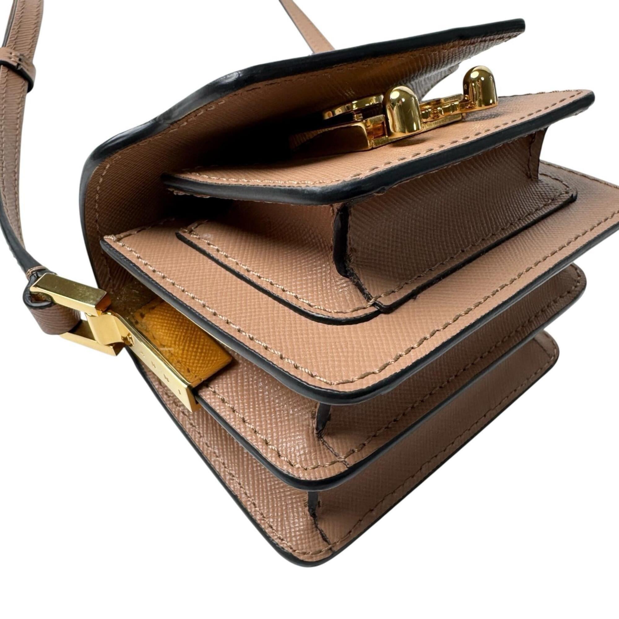Marni Brown Leather Shoulder Bag (Pre-Owned)