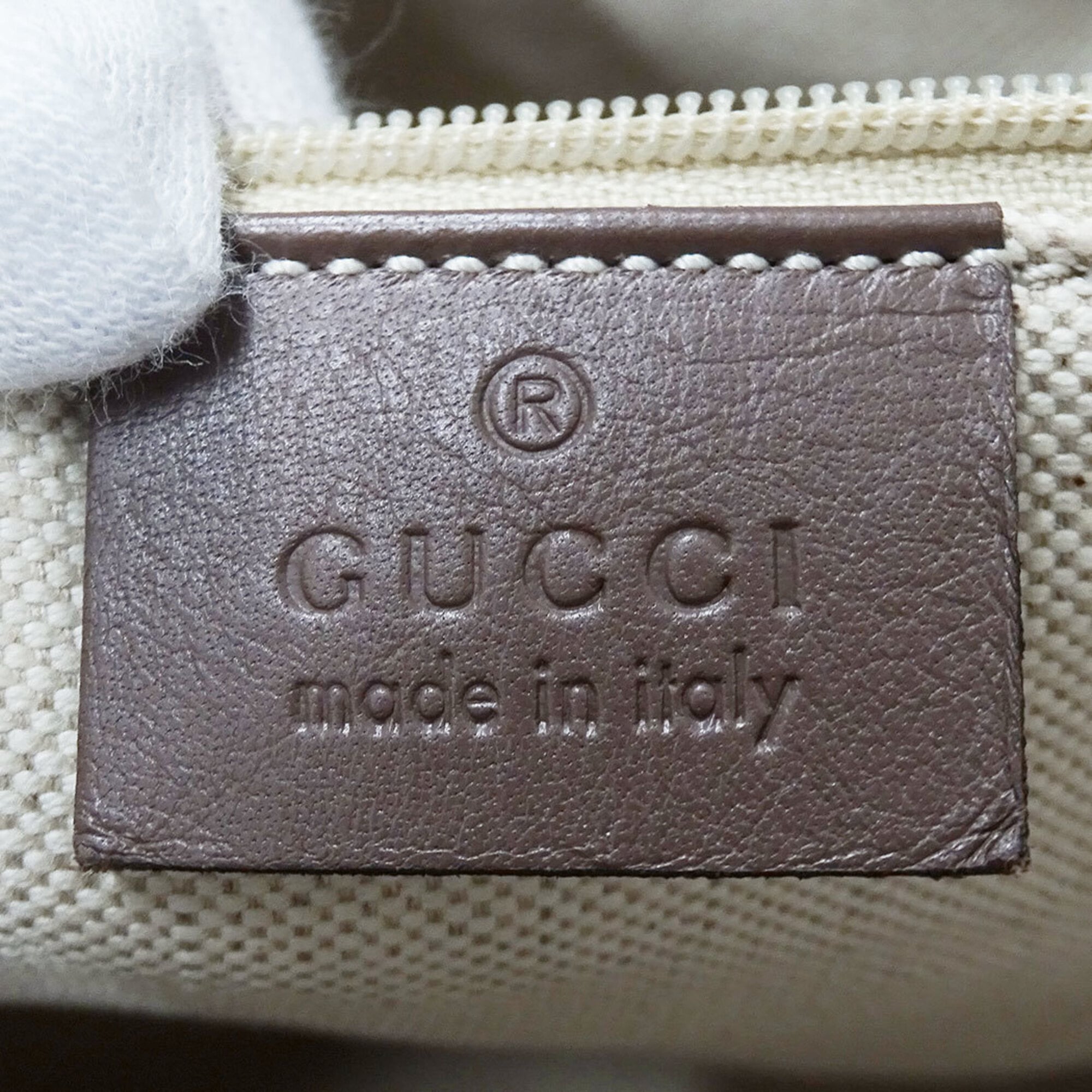 Gucci Brown Leather Handbag Shoulder Bag (Pre-Owned)