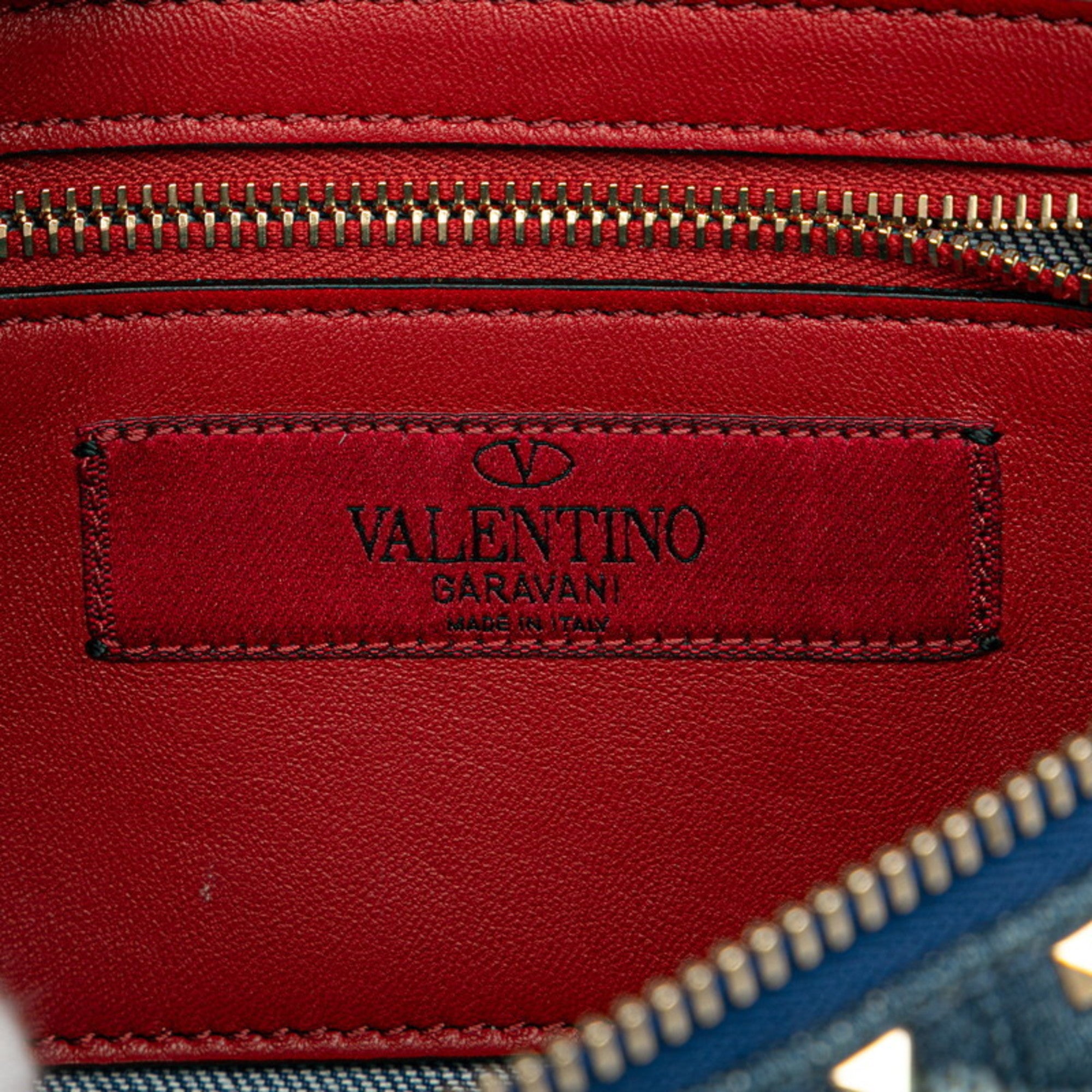 Valentino Blue Denim Leather Fanny Pack (Pre-Owned)