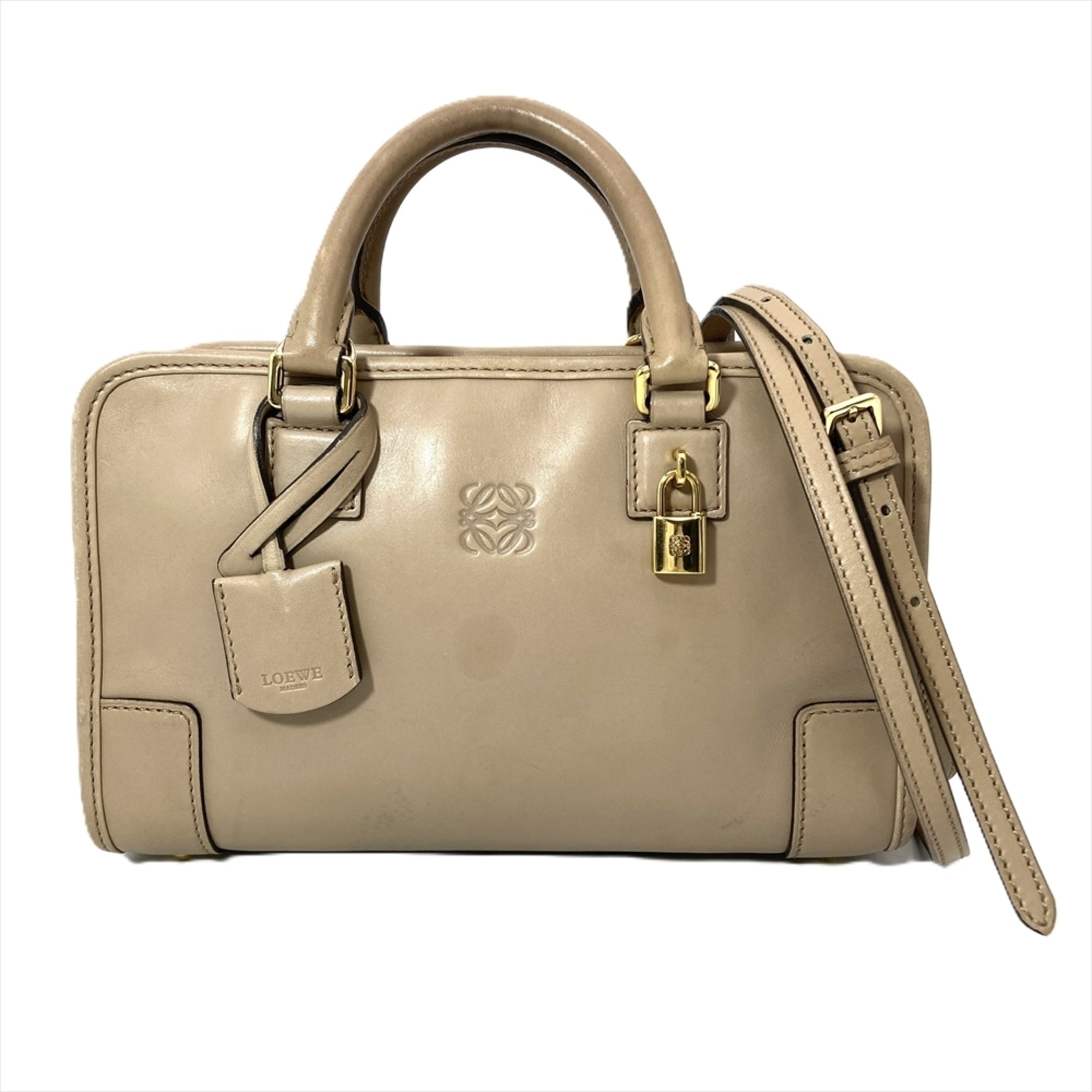 Loewe Beige Leather Handbag (Pre-Owned)