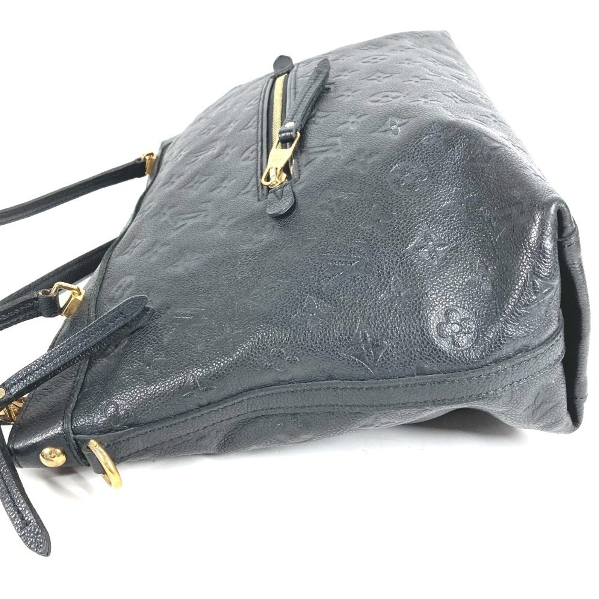 Louis Vuitton Black Noir Monogram Empreinte Handbag Shoulder Bag Tote Bag (Pre-Owned)