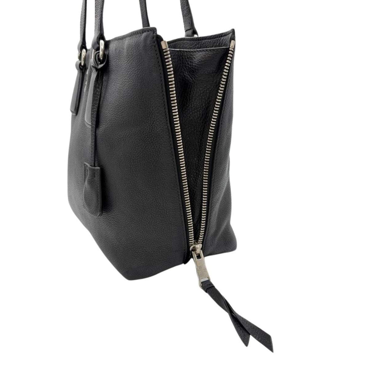 Prada Black Leather Tote Bag (Pre-Owned)