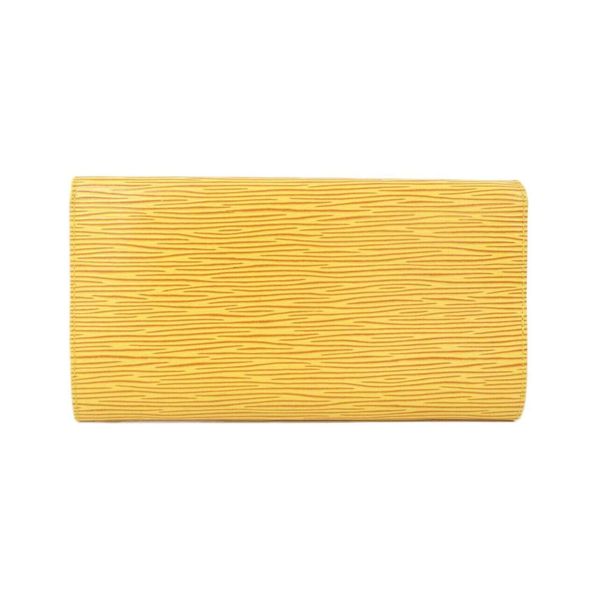 Louis Vuitton Yellow Leather Long Wallet (Bi-Fold) (Pre-Owned)