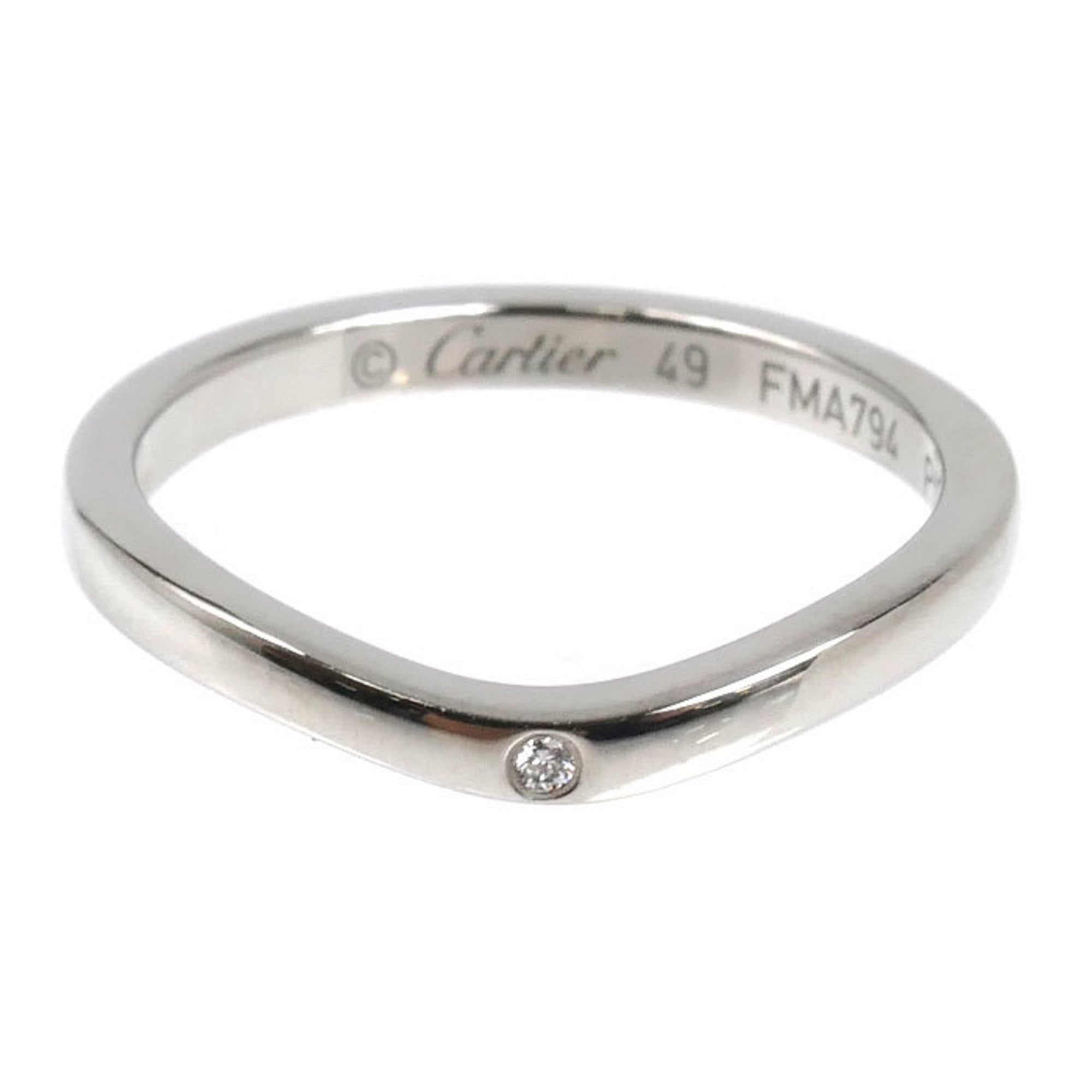 Cartier Platinum 950 Band Ring (Pre-Owned)