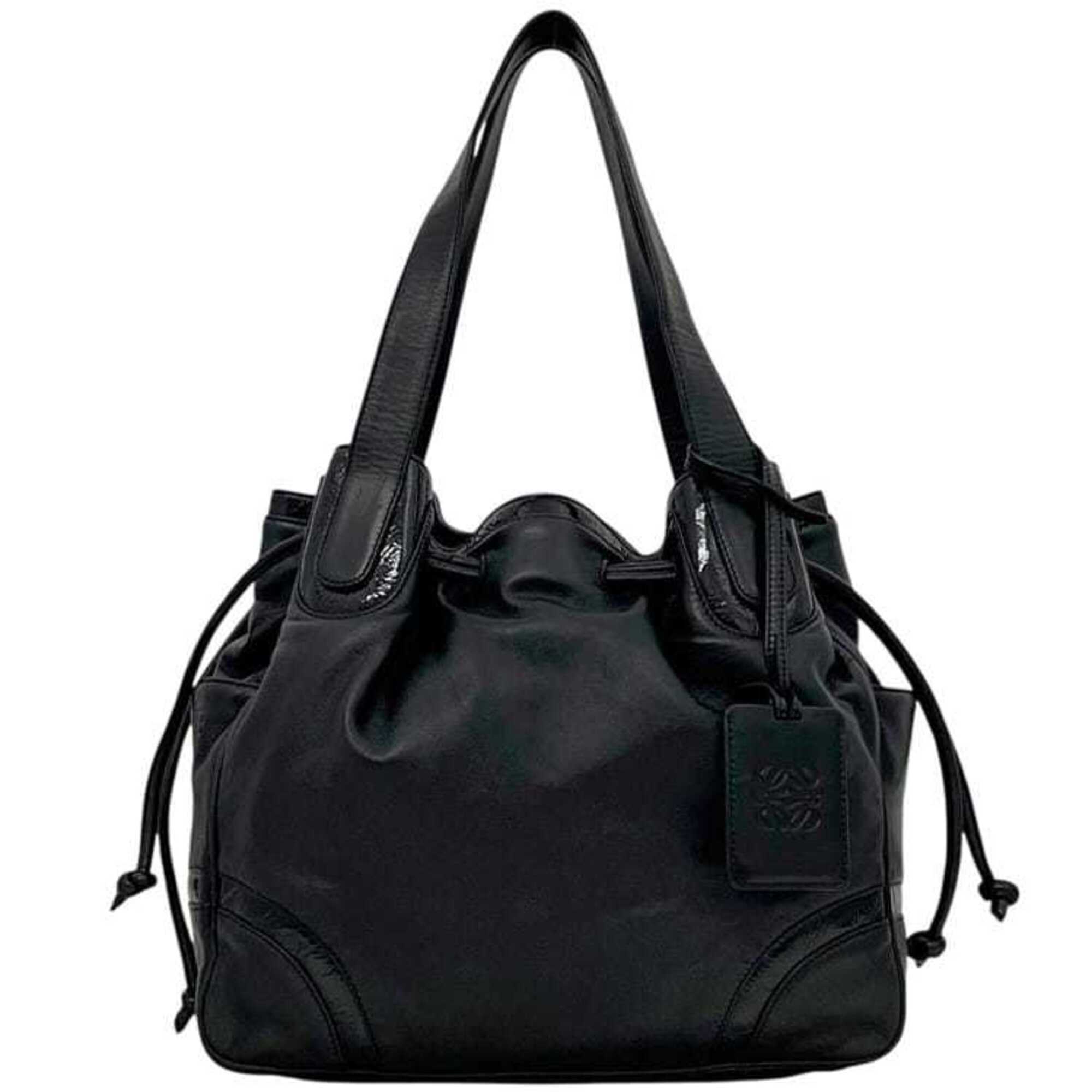 Loewe Black Leather Tote Bag (Pre-Owned)