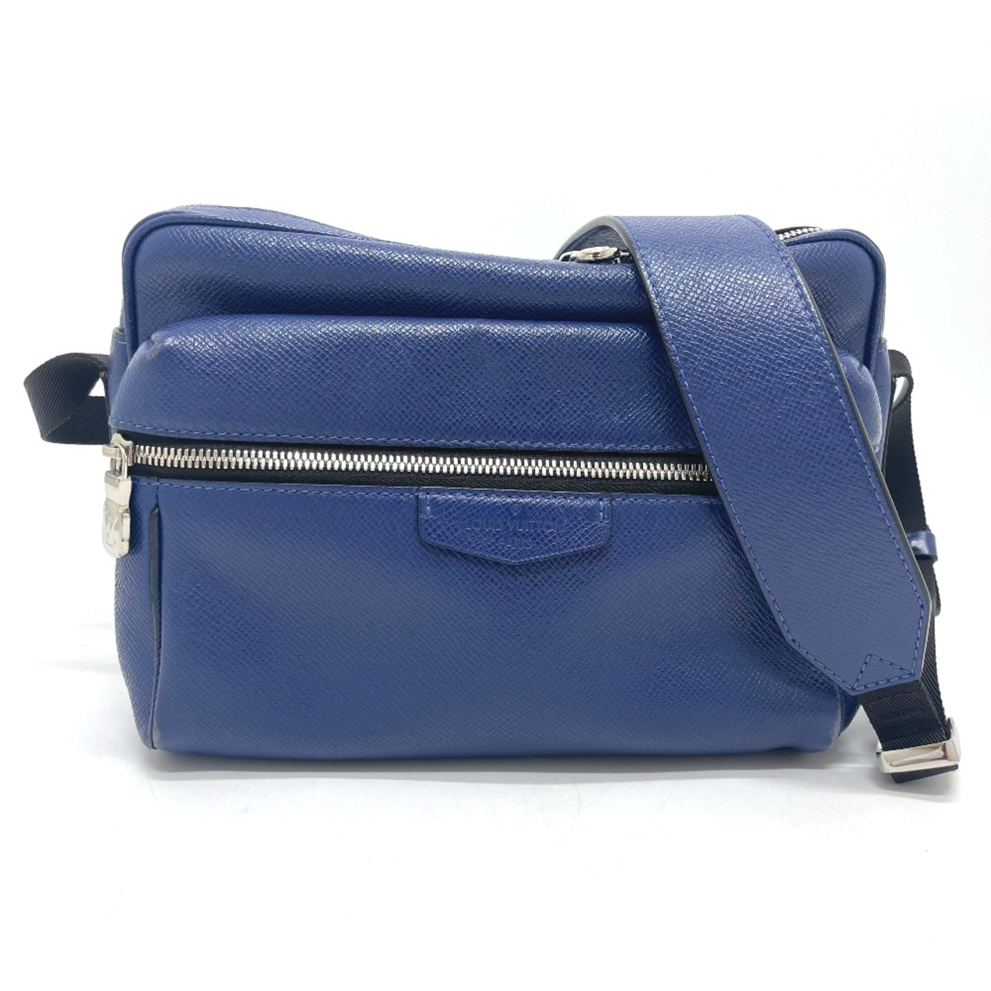 Louis Vuitton Blue Leather Shoulder Bag (Pre-Owned)