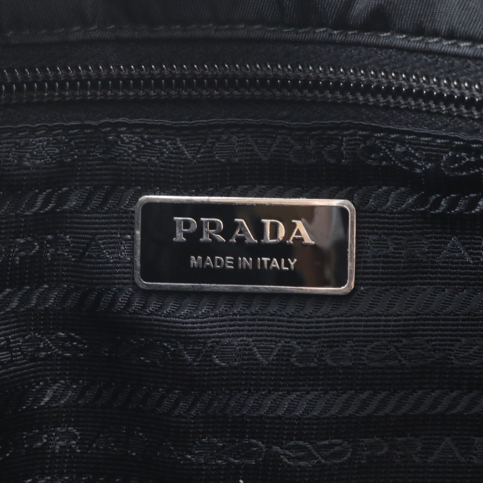 Prada Black Nylon Leather Shoulder Bag (Pre-Owned)