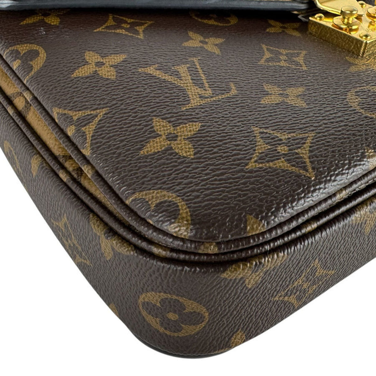 Louis Vuitton Brown Monogram Reverse Monogram Reverse Pochette Shoulder Bag (Pre-Owned)