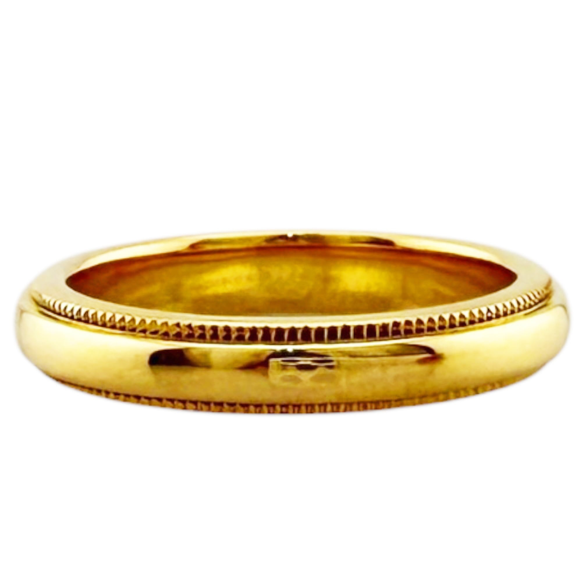 Tiffany Gold Yellow Gold (18K) Band Ring (Pre-Owned)
