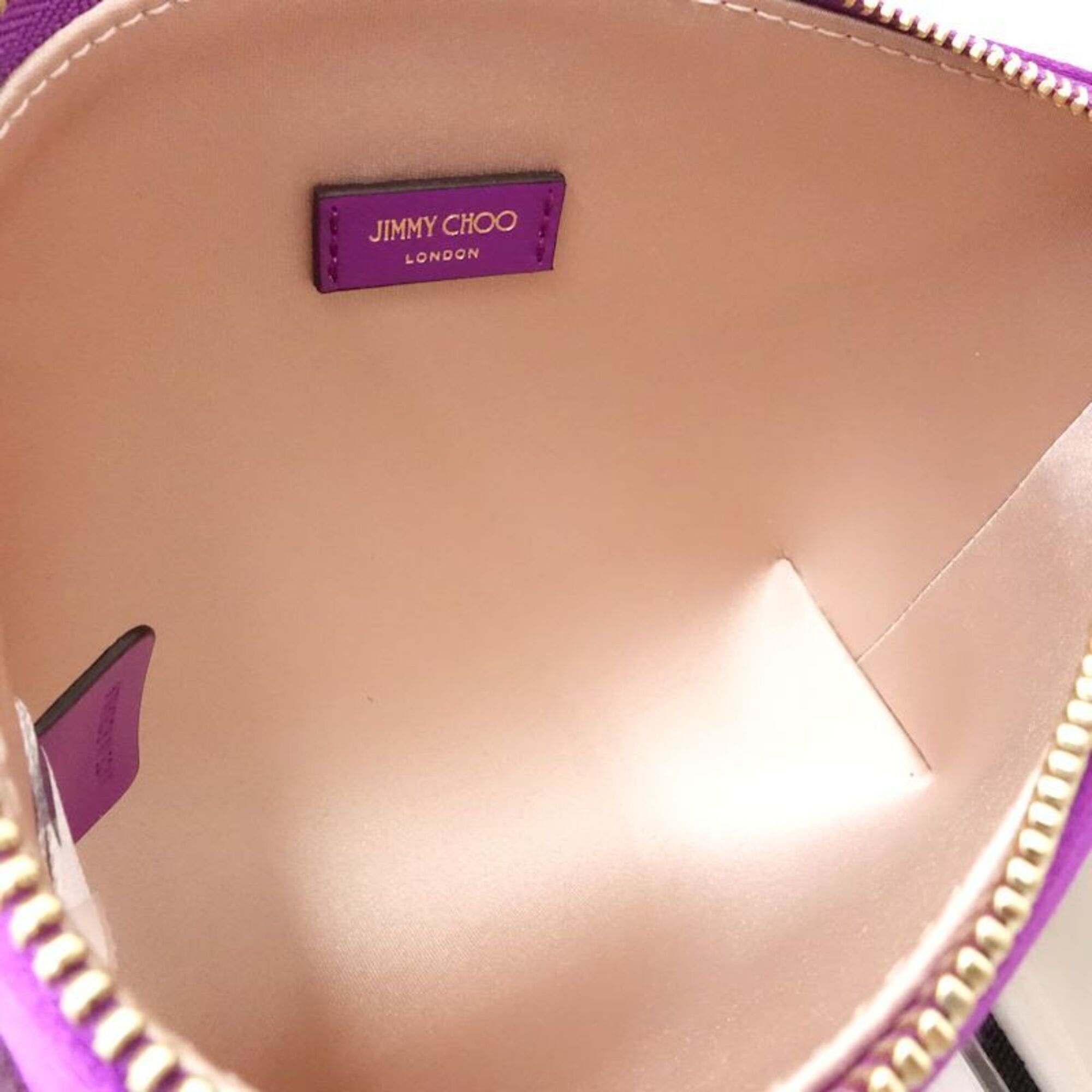 Jimmy Choo Purple Satin Pouch (Pre-Owned)
