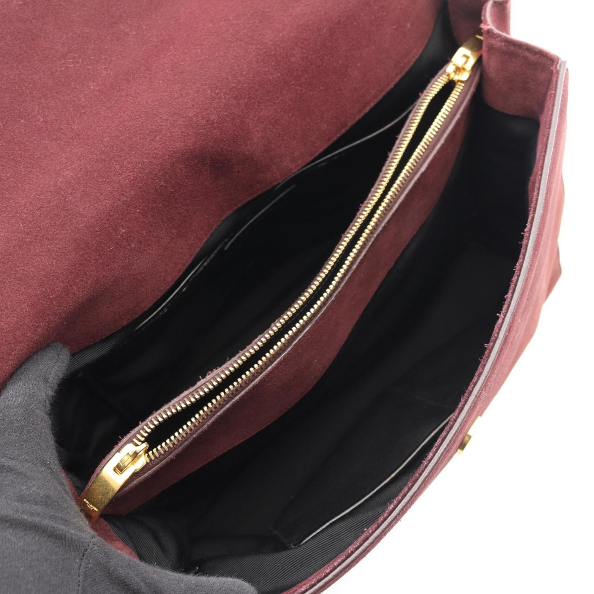 Yves Saint Laurent Black Bordeaux Leather Handbag (Pre-Owned)