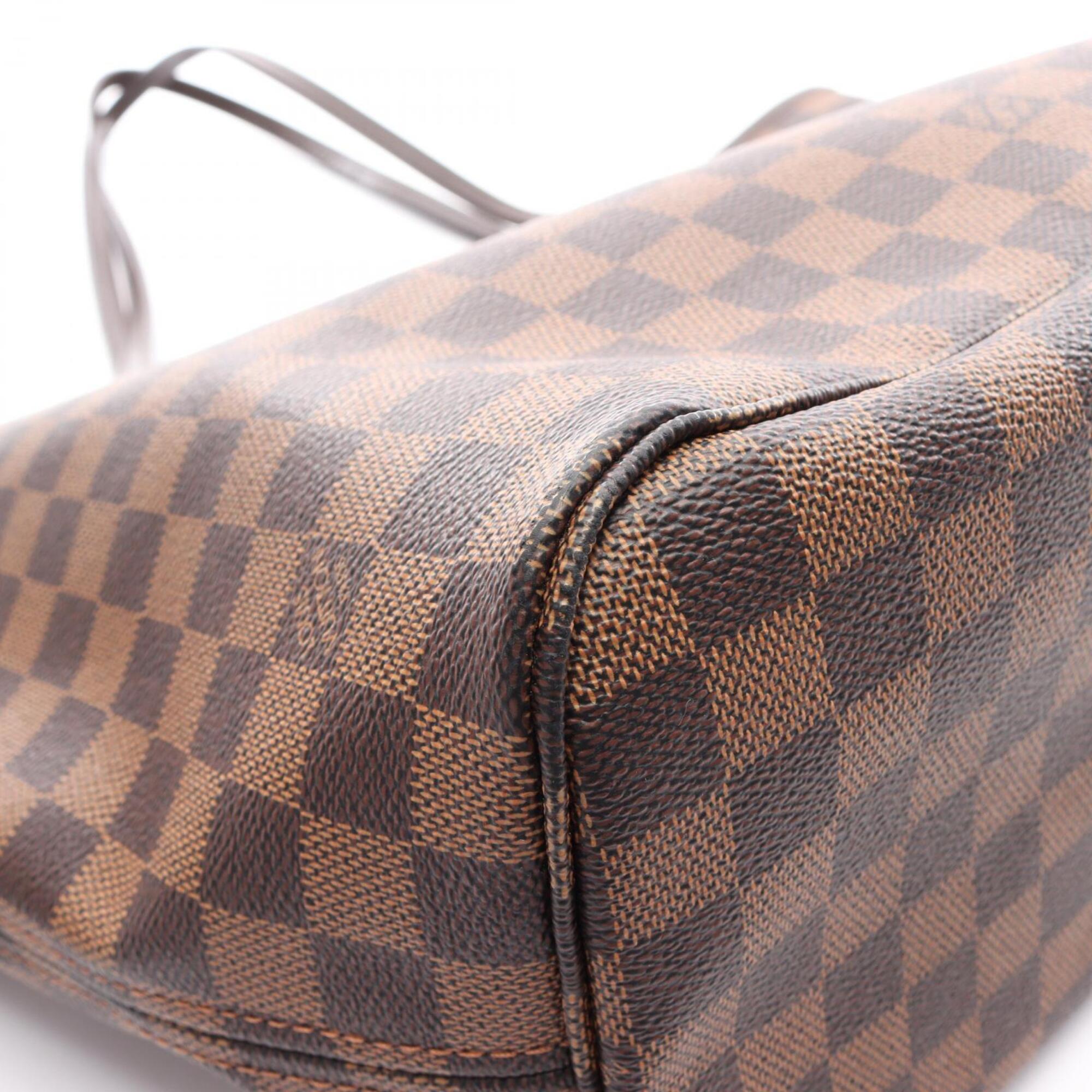 Louis Vuitton Brown Ebene Coated Canvas Leather Handbag Tote Bag (Pre-Owned)