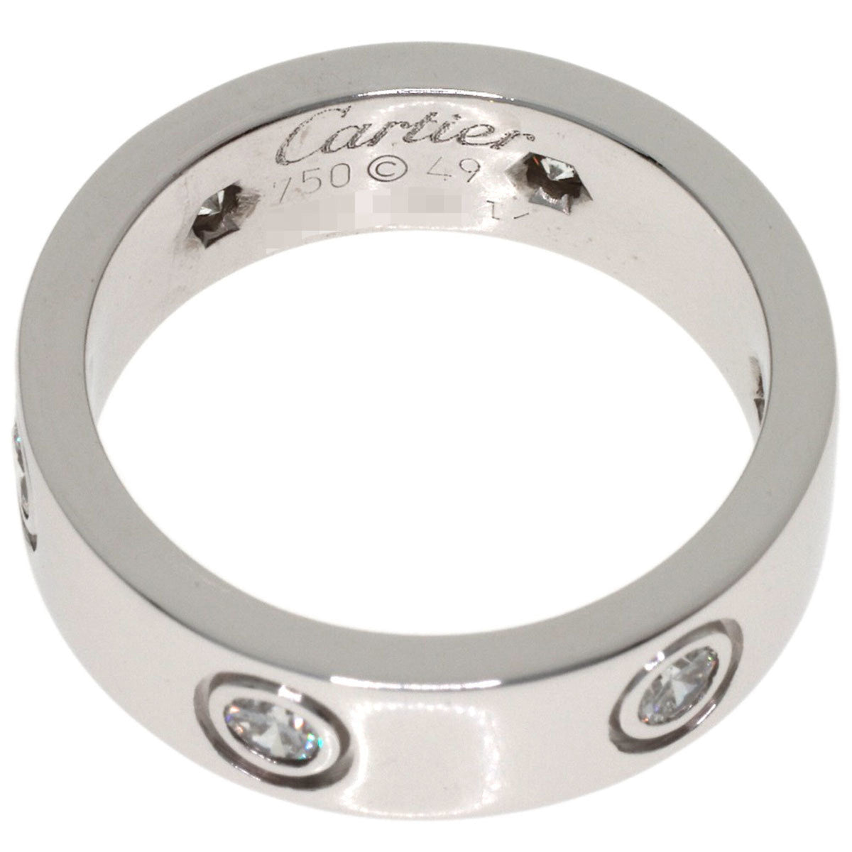 Cartier White Gold White Gold (18K) Band Ring (Pre-Owned)