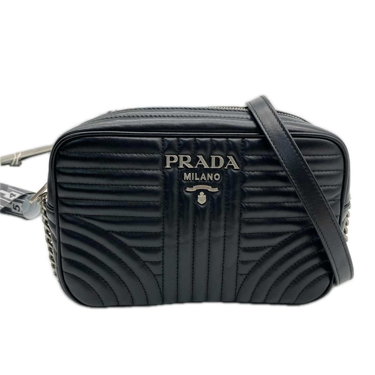 Prada Black Nero Leather Shoulder Bag (Pre-Owned)