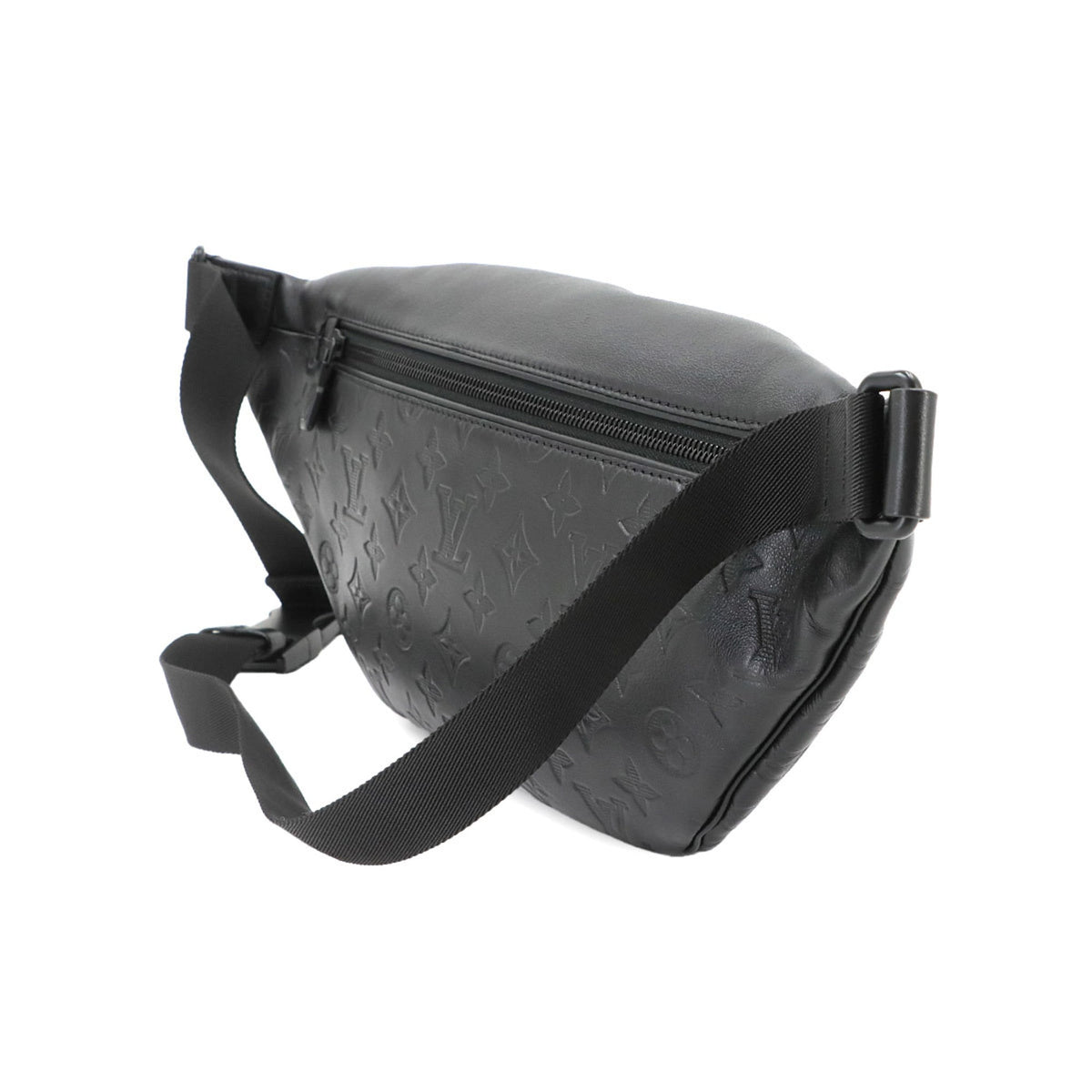 Louis Vuitton Black Noir Monogram Shadow Handbag Shoulder Bag Sling Bag (Pre-Owned)