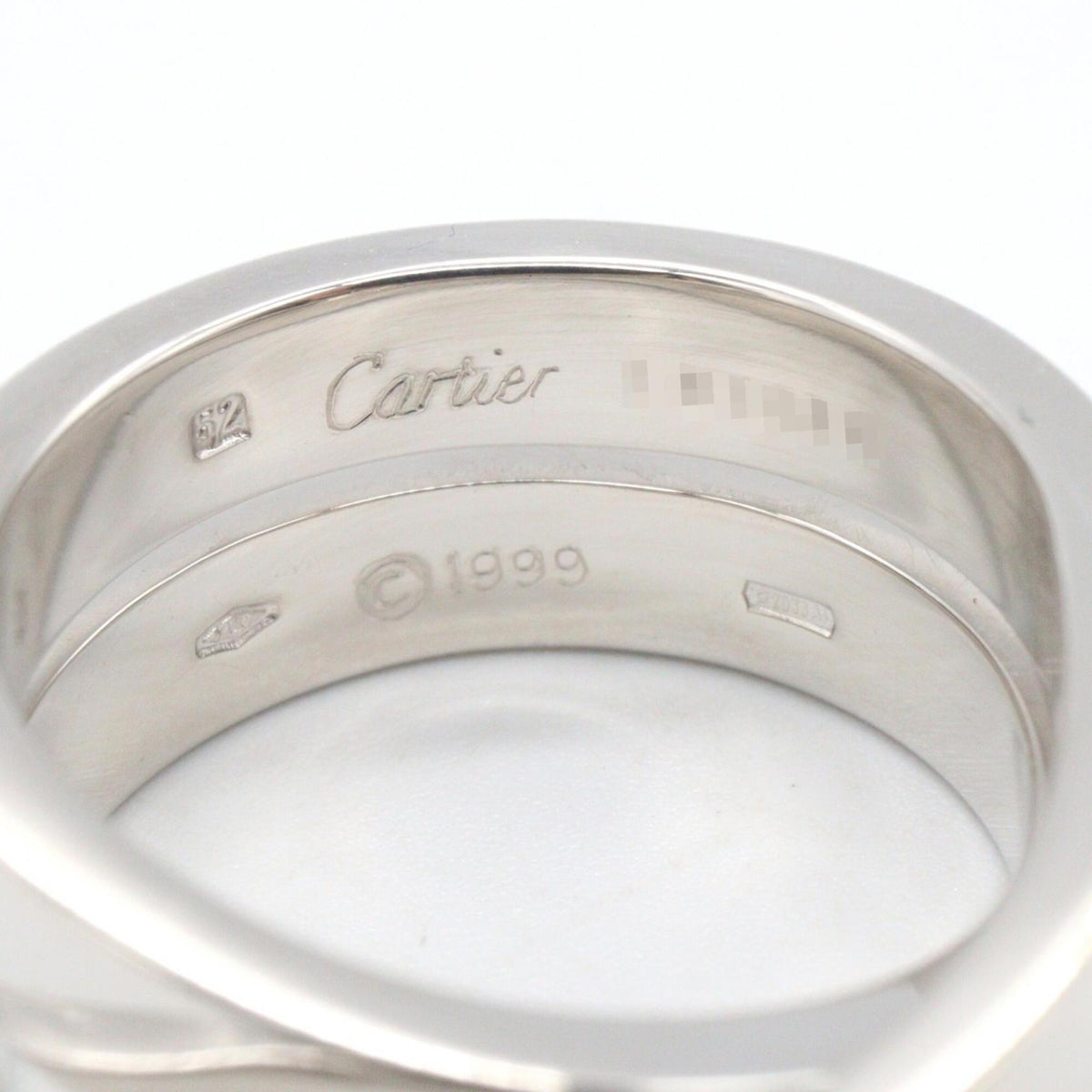 Cartier Silver White Gold (18K) Band Ring (Pre-Owned)