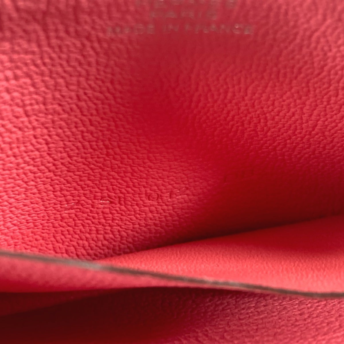 Hermes Pink Leather Coin Purse/Coin Case (Pre-Owned)
